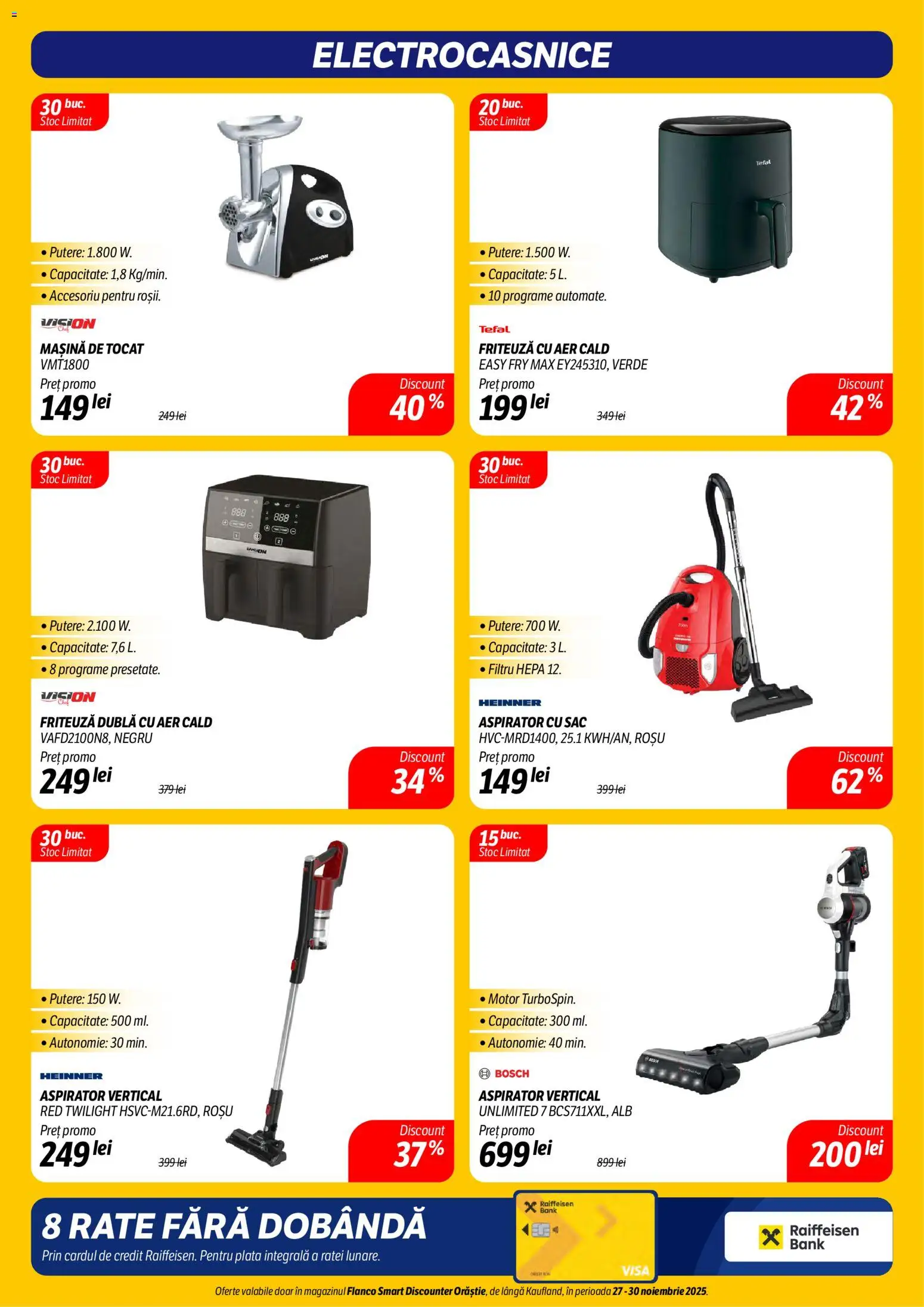 Catalog Flanco 27 - 29 Noiembrie 2025 | Pagina 7 | Produse: Mașină de tocat, Ginseng, Aspirator, Friteuză