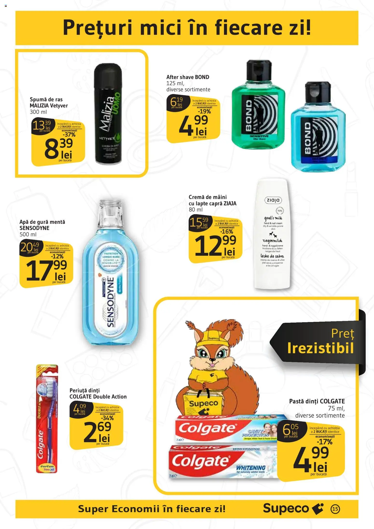 Catalog Supeco 27 Noiembrie - 9 Decembrie 2025 | Pagina 15 | Produse: After shave, Mici, Spumă de ras, Apă de gură