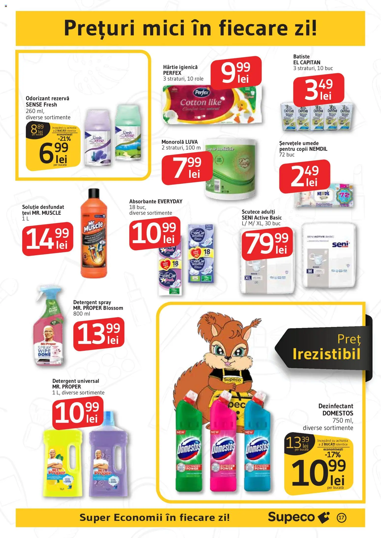Catalog Supeco 27 Noiembrie - 9 Decembrie 2025 | Pagina 17 | Produse: Role, Mici, Detergent, Absorbante