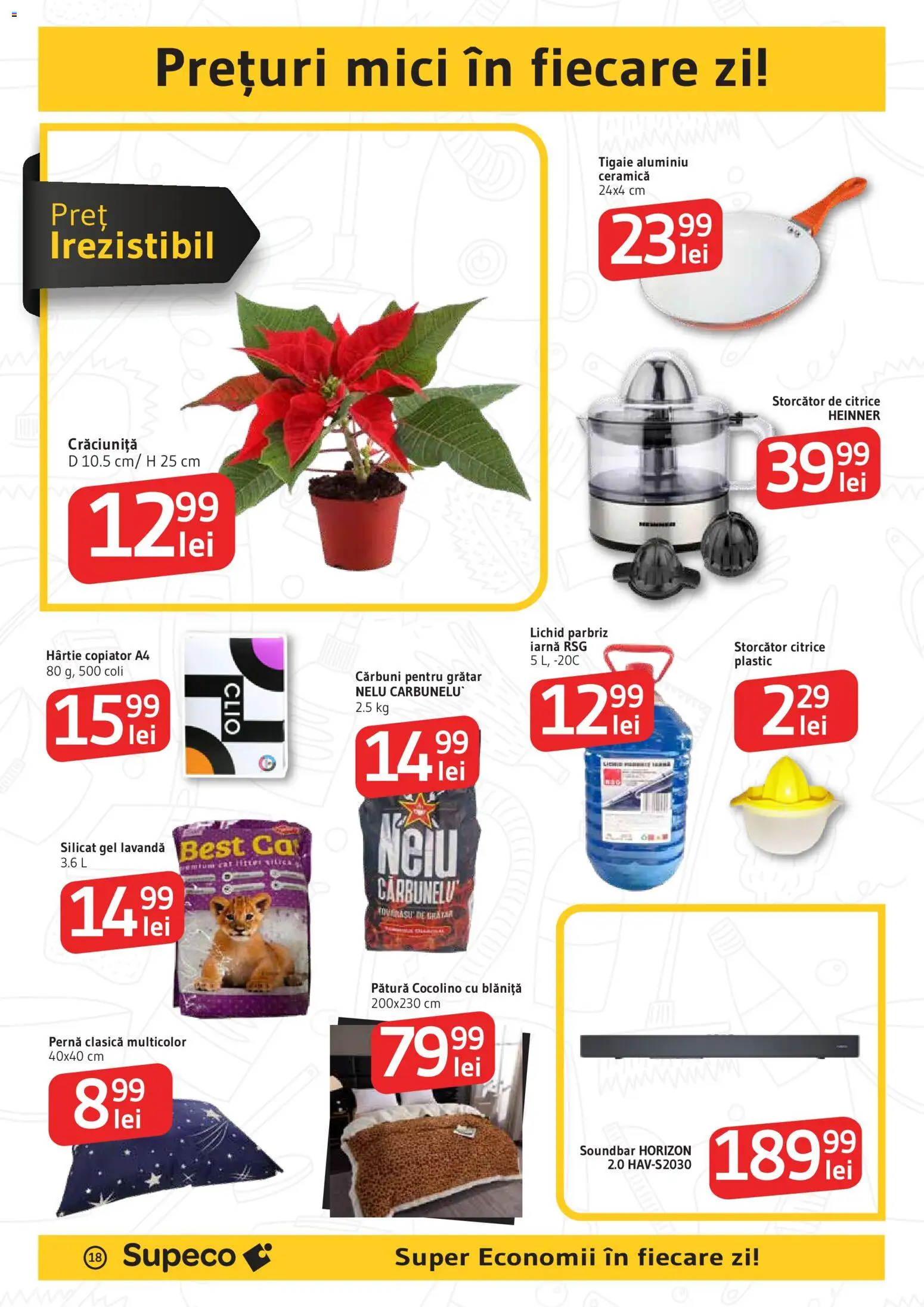 Catalog Supeco 27 Noiembrie - 9 Decembrie 2025 | Pagina 18 | Produse: Tigaie, Storcător, Pătură, Grătar