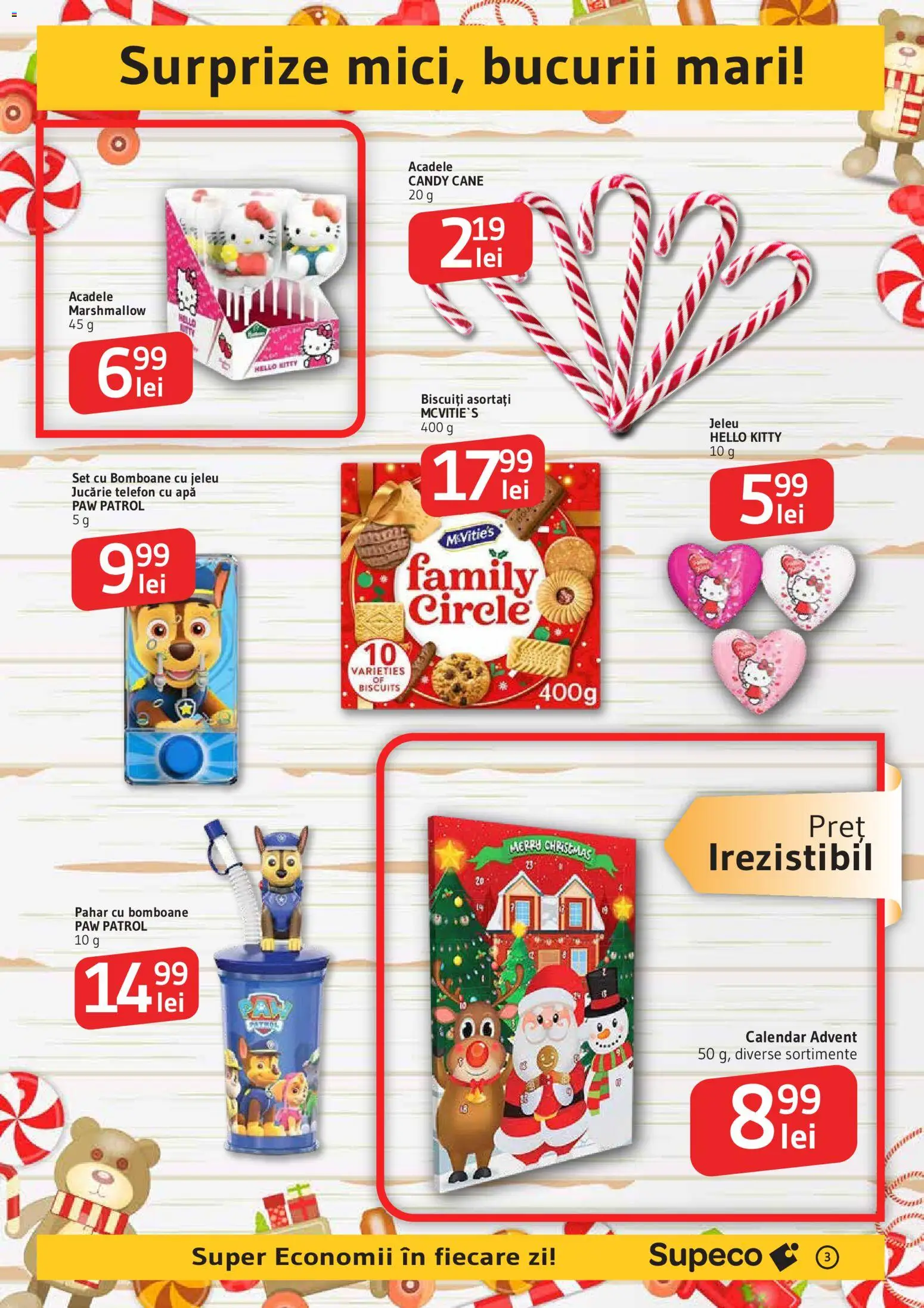 Catalog Supeco 27 Noiembrie - 9 Decembrie 2025 | Pagina 3 | Produse: Bomboane, Biscuiți, Apă, Acadele