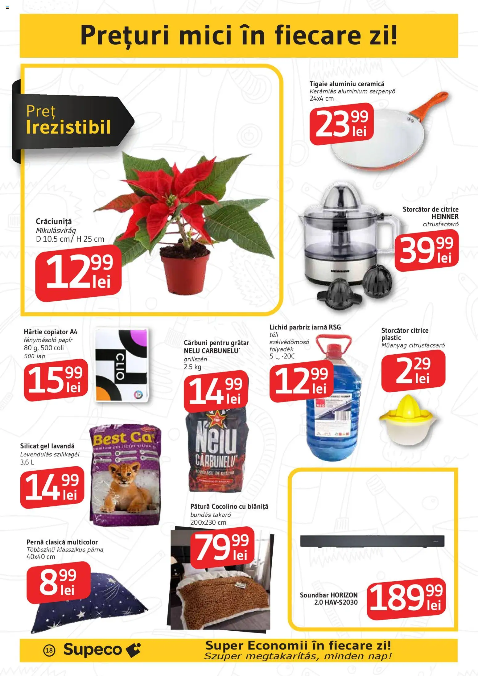 Catalog Supeco 27 Noiembrie - 9 Decembrie 2025 | Pagina 18 | Produse: Tigaie, Storcător, Pernă, Babak