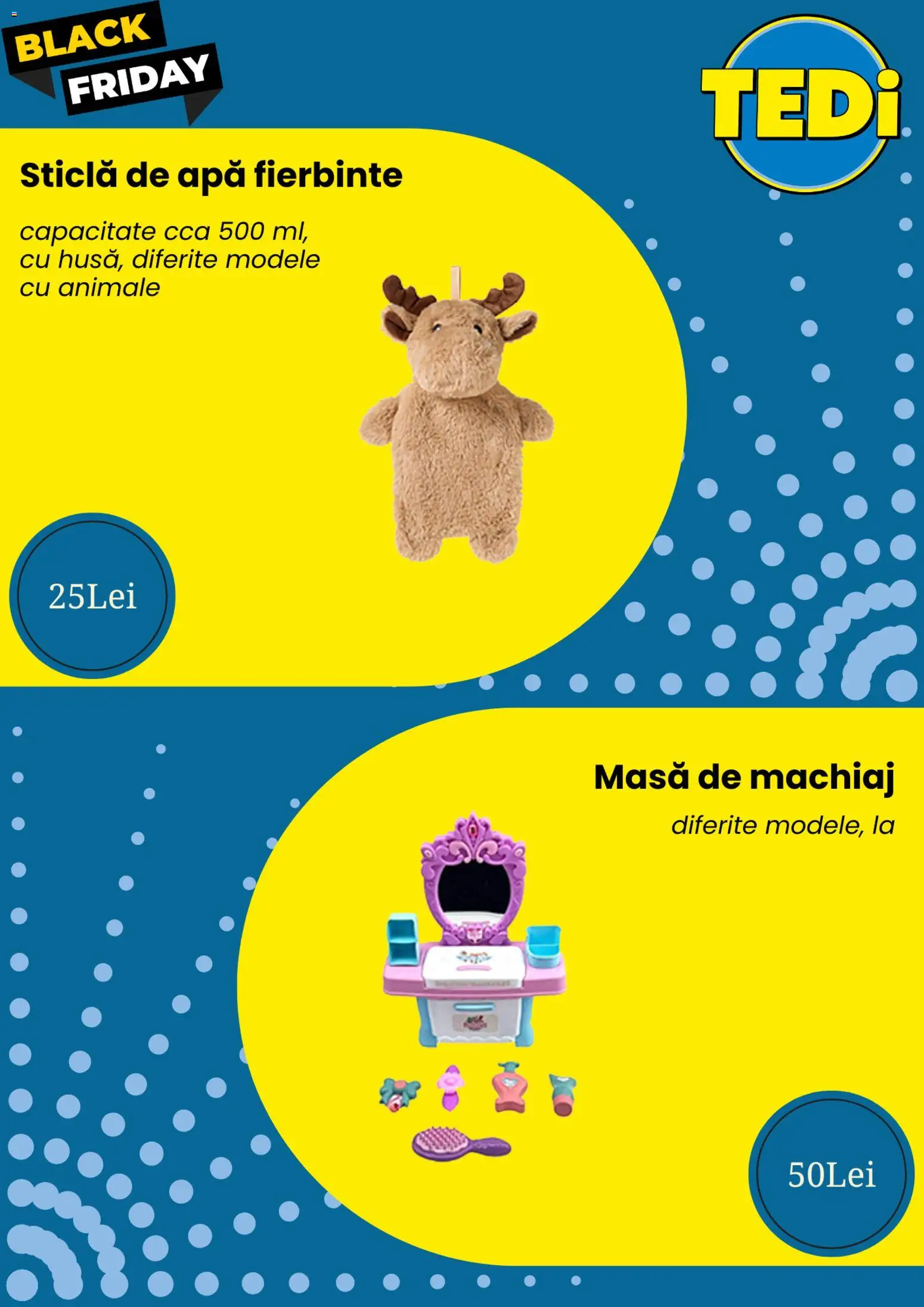 Catalog TEDi 24 - 29 Noiembrie 2025 | Pagina 3 | Produse: Masă, Machiaj, Apă