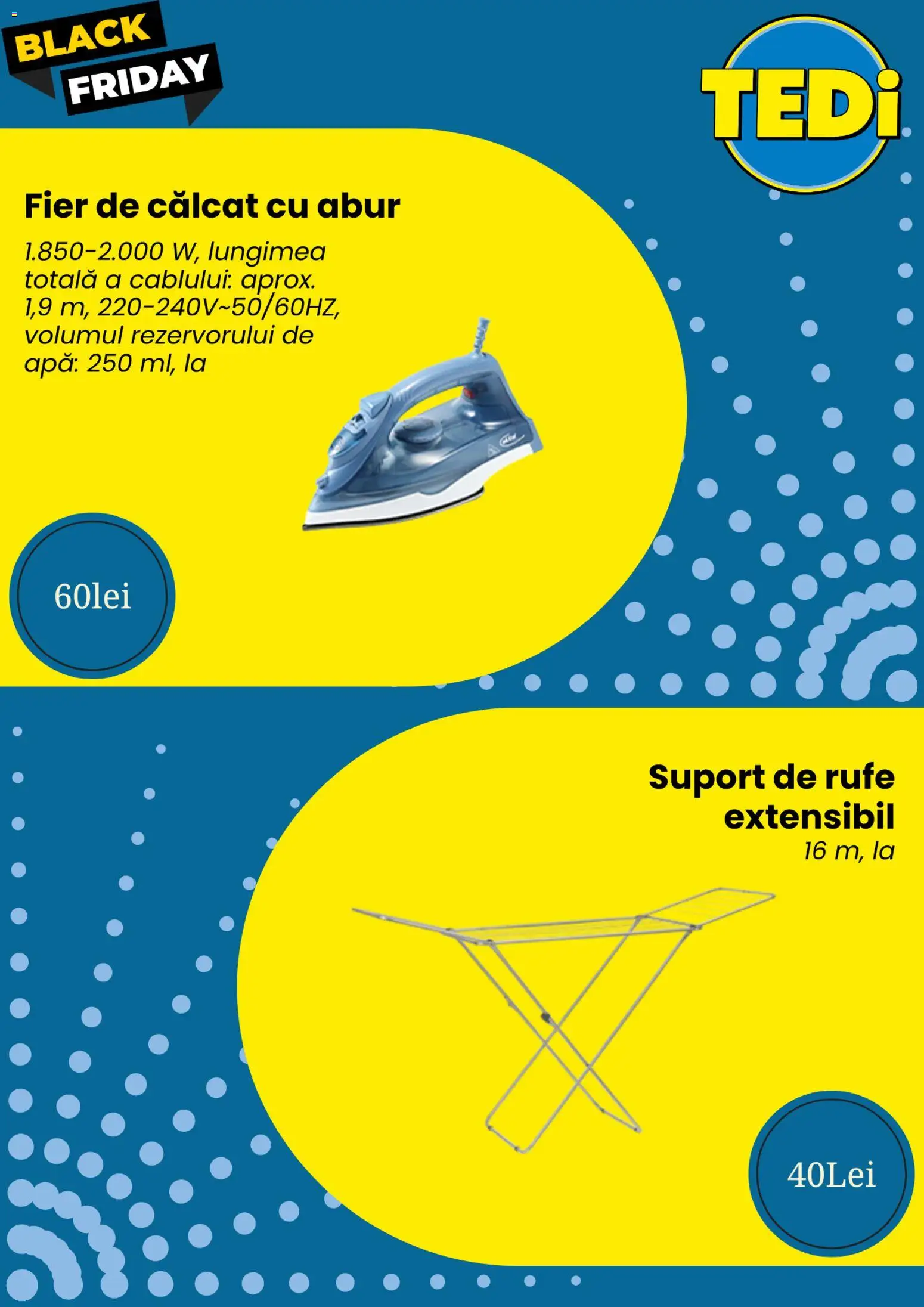 Catalog TEDi 24 - 29 Noiembrie 2025 | Pagina 5 | Produse: Fier de călcat, Apă