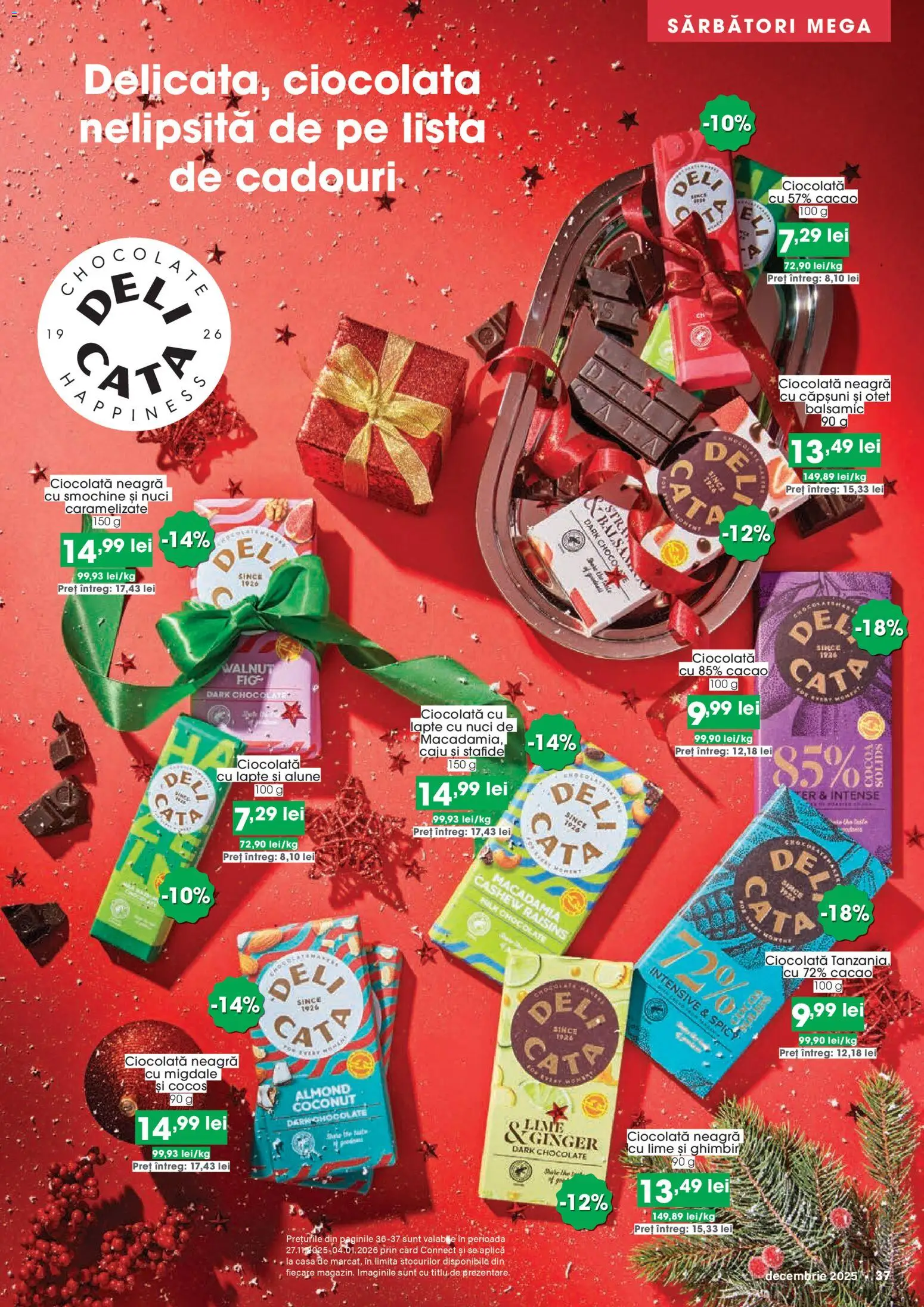 Catalog Mega Image 27 Noiembrie 2025 - 3 Ianuarie 2026 | Pagina 37 | Produse: Migdale, Alune, Caju, Stafide