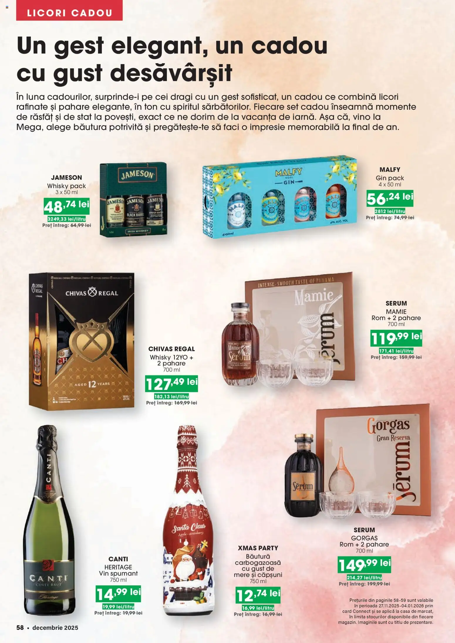 Catalog Mega Image 27 Noiembrie 2025 - 3 Ianuarie 2026 | Pagina 58 | Produse: Mere, Rom, Căpșuni, Whiskey
