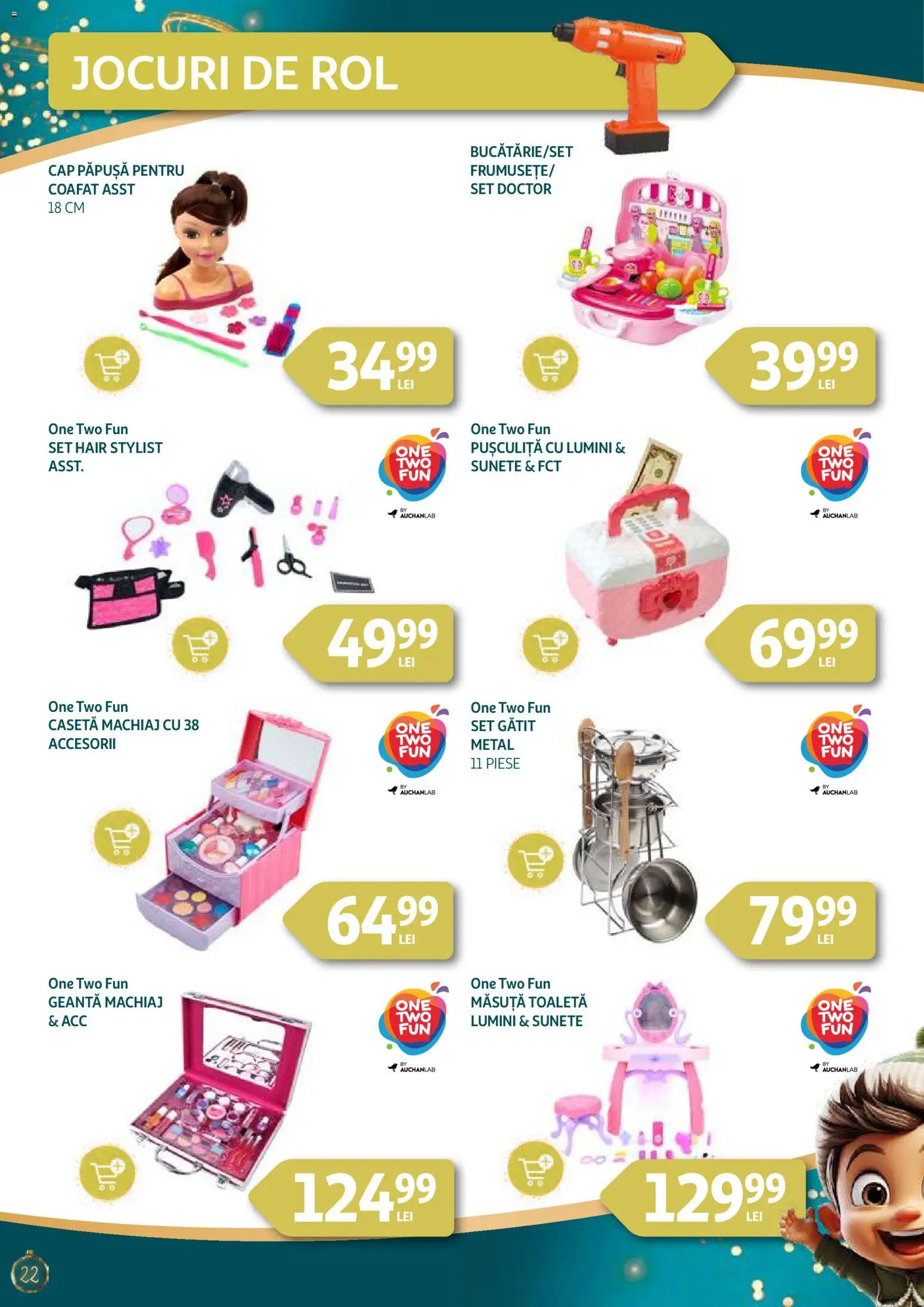 Catalog Auchan 26 Noiembrie - 23 Decembrie 2025 | Pagina 22 | Produse: Geantă, Toaletă, Machiaj, Pușculiță