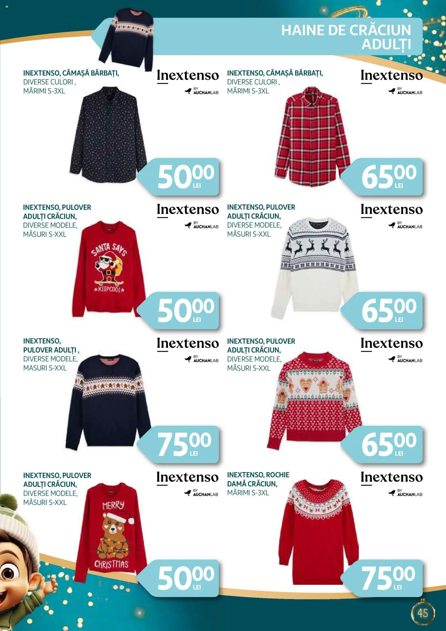 Catalog Auchan 26 Noiembrie - 23 Decembrie 2025 | Pagina 45 | Produse: Rochie, Haine, Pulover