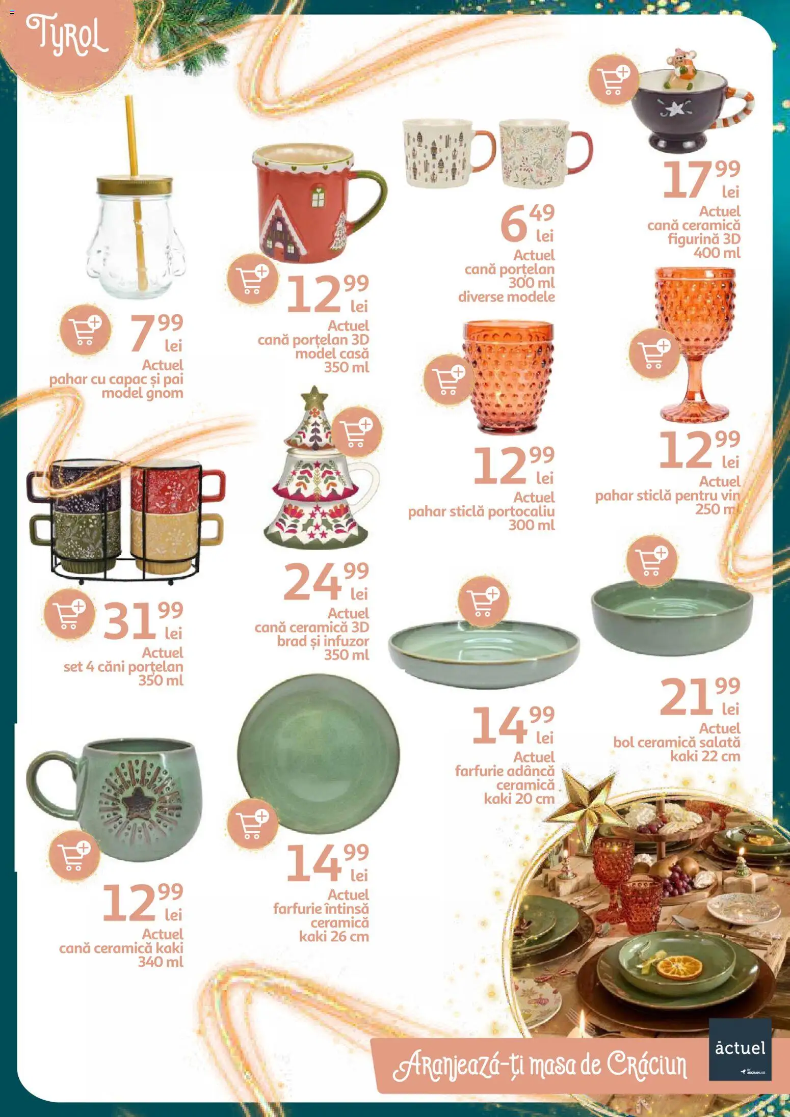 Catalog Auchan 26 Noiembrie - 23 Decembrie 2025 | Pagina 13 | Produse: Masă, Farfurie, Vin, Salată