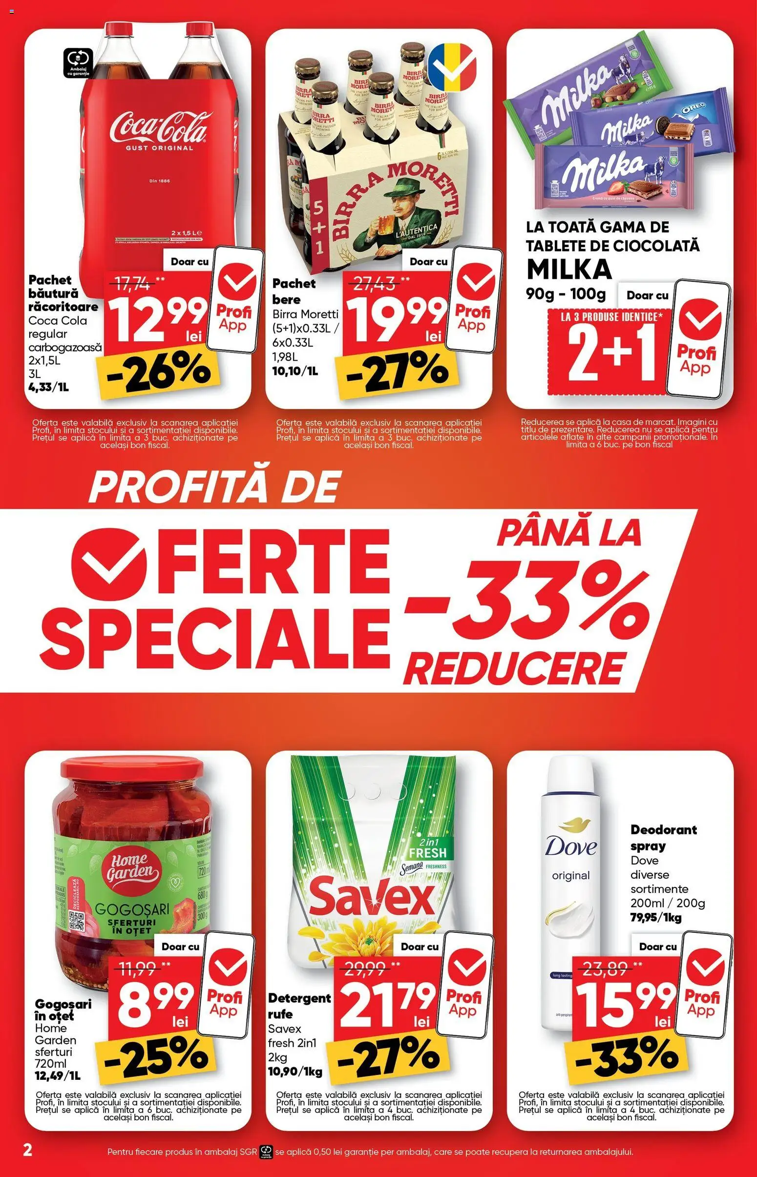 Catalog Profi 26 Noiembrie - 8 Decembrie 2025 | Pagina 2 | Produse: Cremă, Oțet, Deodorant, Detergent