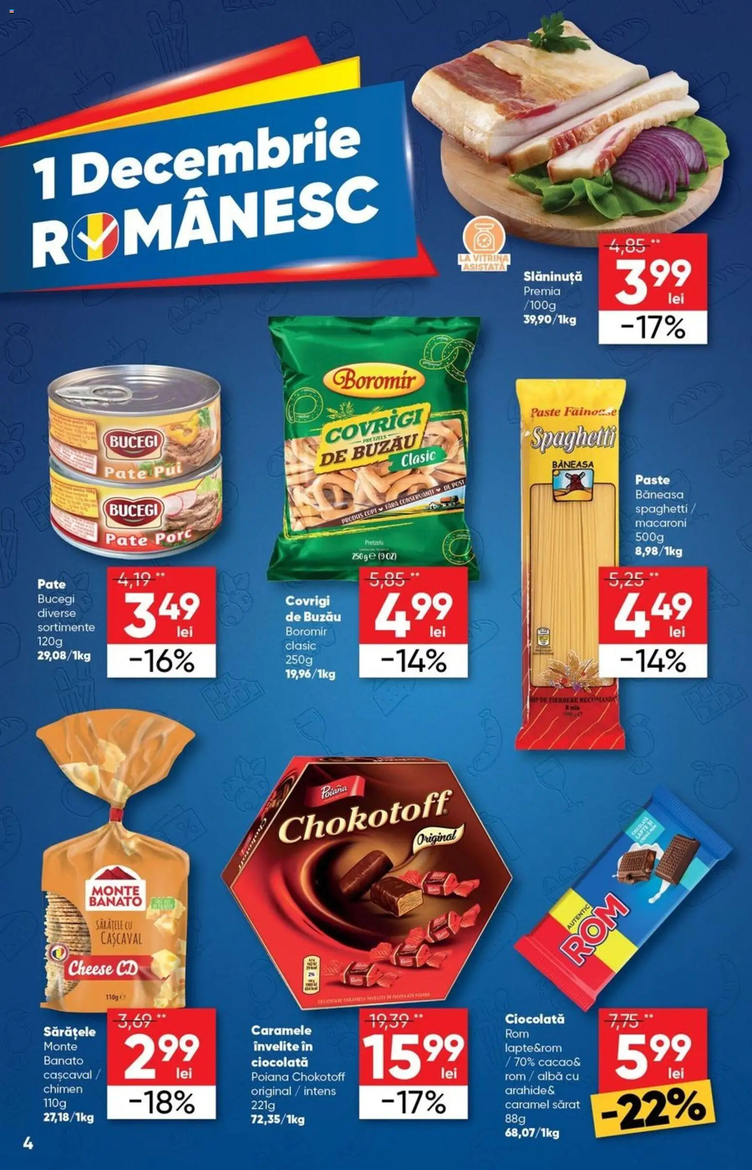 Catalog Profi 26 Noiembrie - 8 Decembrie 2025 | Pagina 4 | Produse: Hacıyatmaz Kedi Oyuncağı, Cașcaval, Paste, Caramele