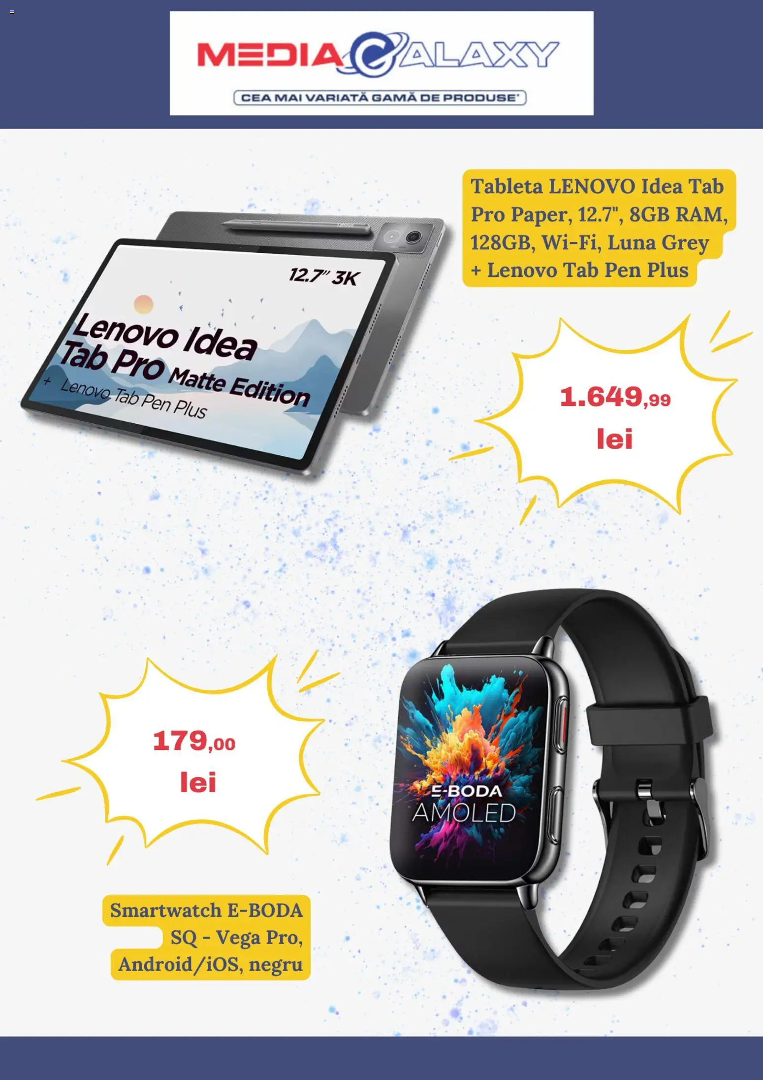 Catalog Media Galaxy 27 Noiembrie - 2 Decembrie 2025 | Pagina 2 | Produse: Tabletă, Smartwatch