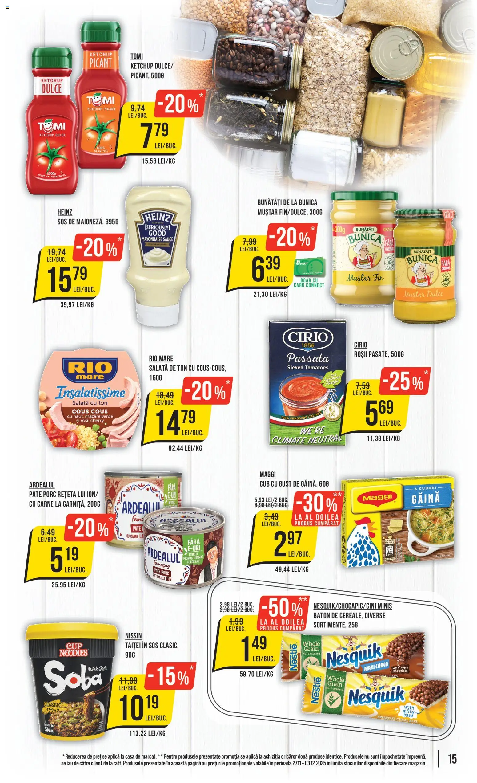 Catalog Mega Image 27 Noiembrie - 2 Decembrie 2025 | Pagina 15 | Produse: Sobă, Roșii, Ketchup, Salată