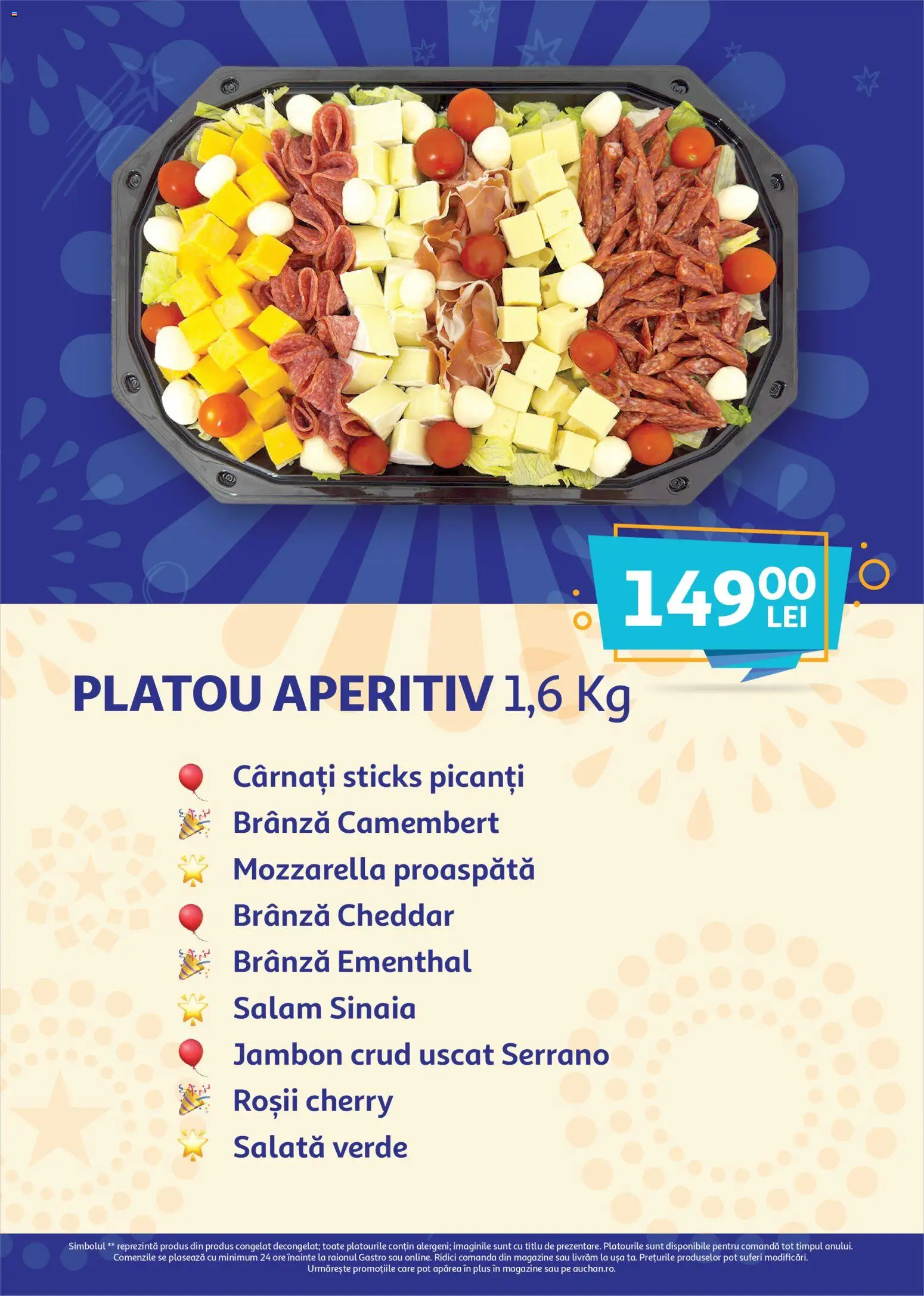 Catalog Auchan 26 Noiembrie - 30 Decembrie 2025 | Pagina 3 | Produse: Mozzarella, Roșii, Salată, Cârnați