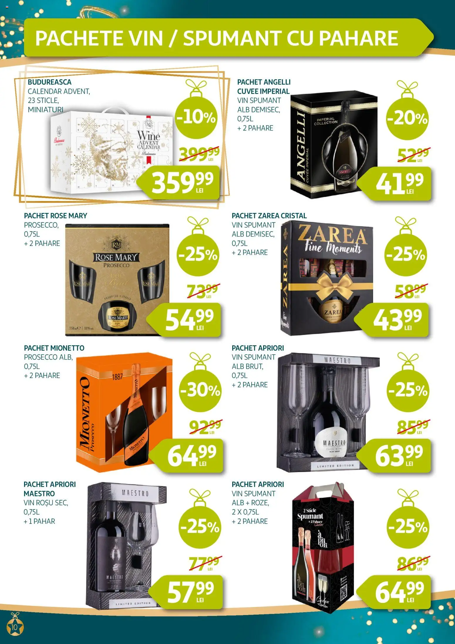 Catalog Auchan 26 Noiembrie - 30 Decembrie 2025 | Pagina 10 | Produse: Pahare, Prosecco, Vin