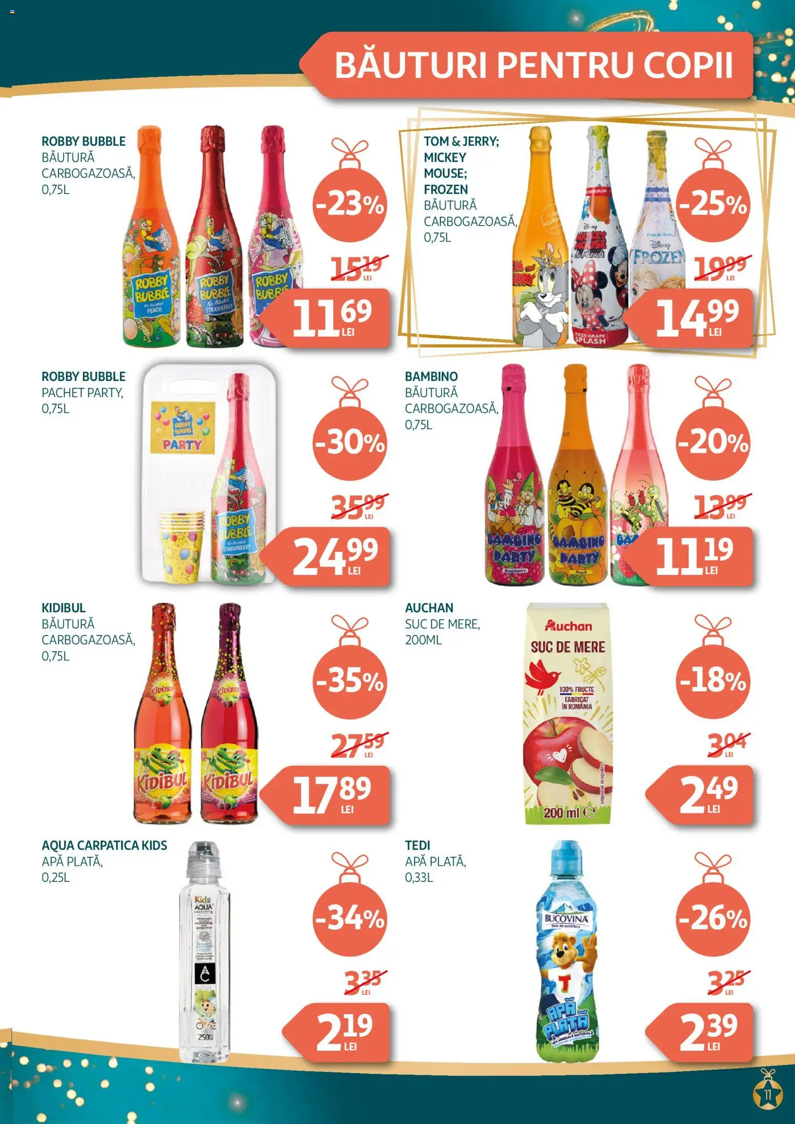 Catalog Auchan 26 Noiembrie - 30 Decembrie 2025 | Pagina 11 | Produse: Suc, Mere, Apă, Fructe
