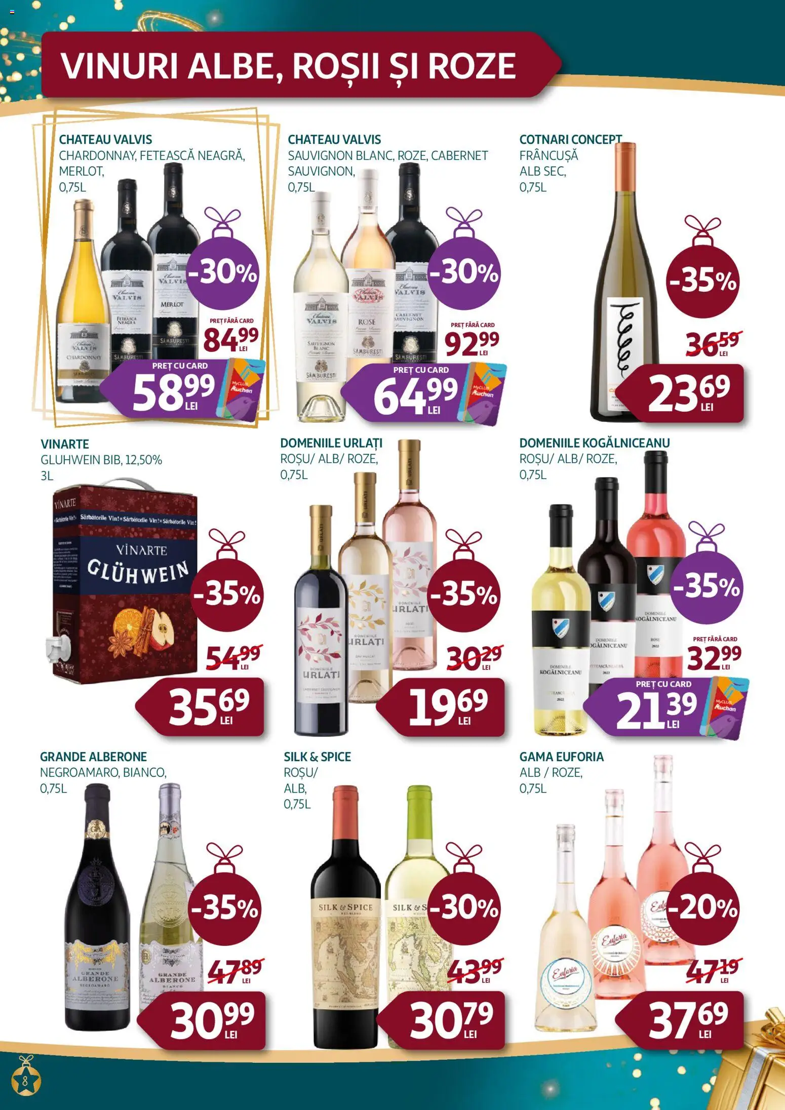 Catalog Auchan 26 Noiembrie - 30 Decembrie 2025 | Pagina 8 | Produse: Vin, Roșii