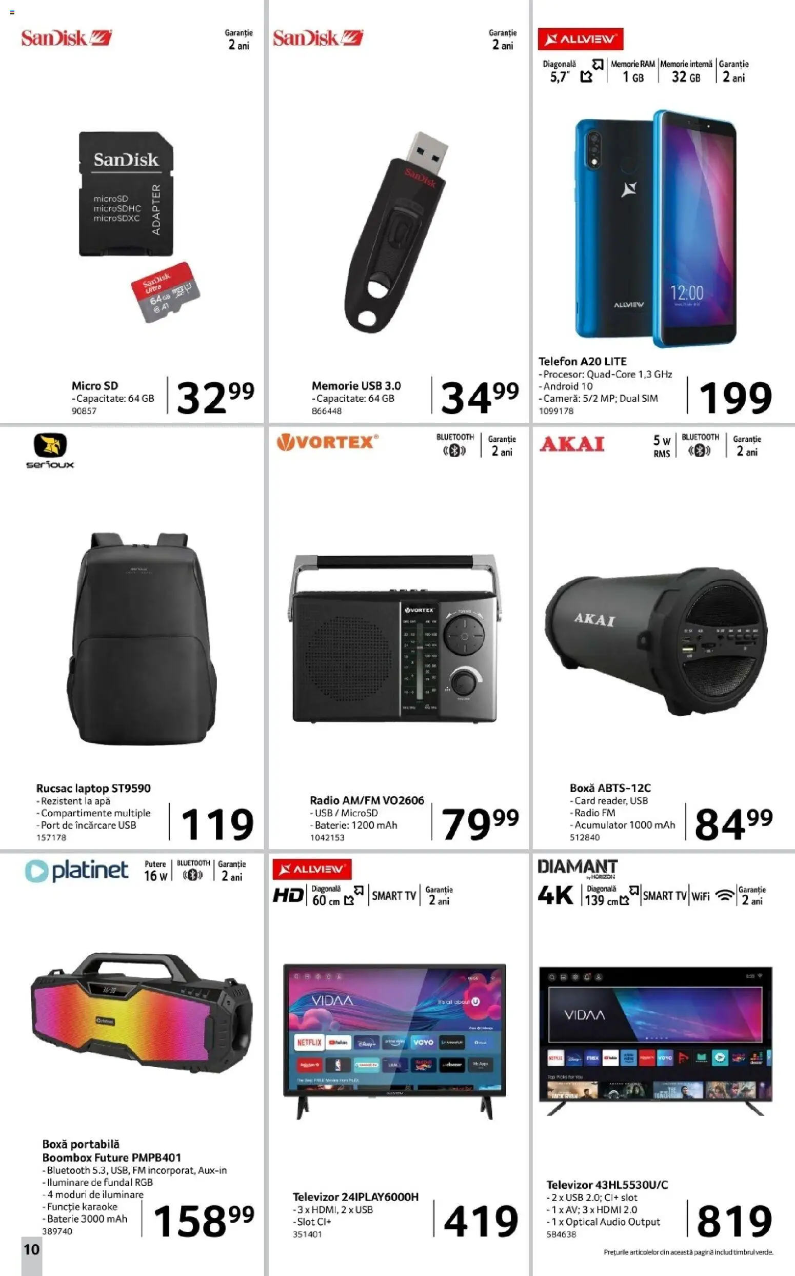 Catalog Selgros 28 Noiembrie - 10 Decembrie 2025 | Pagina 10 | Produse: Audio, Usb, Baterie, Apă