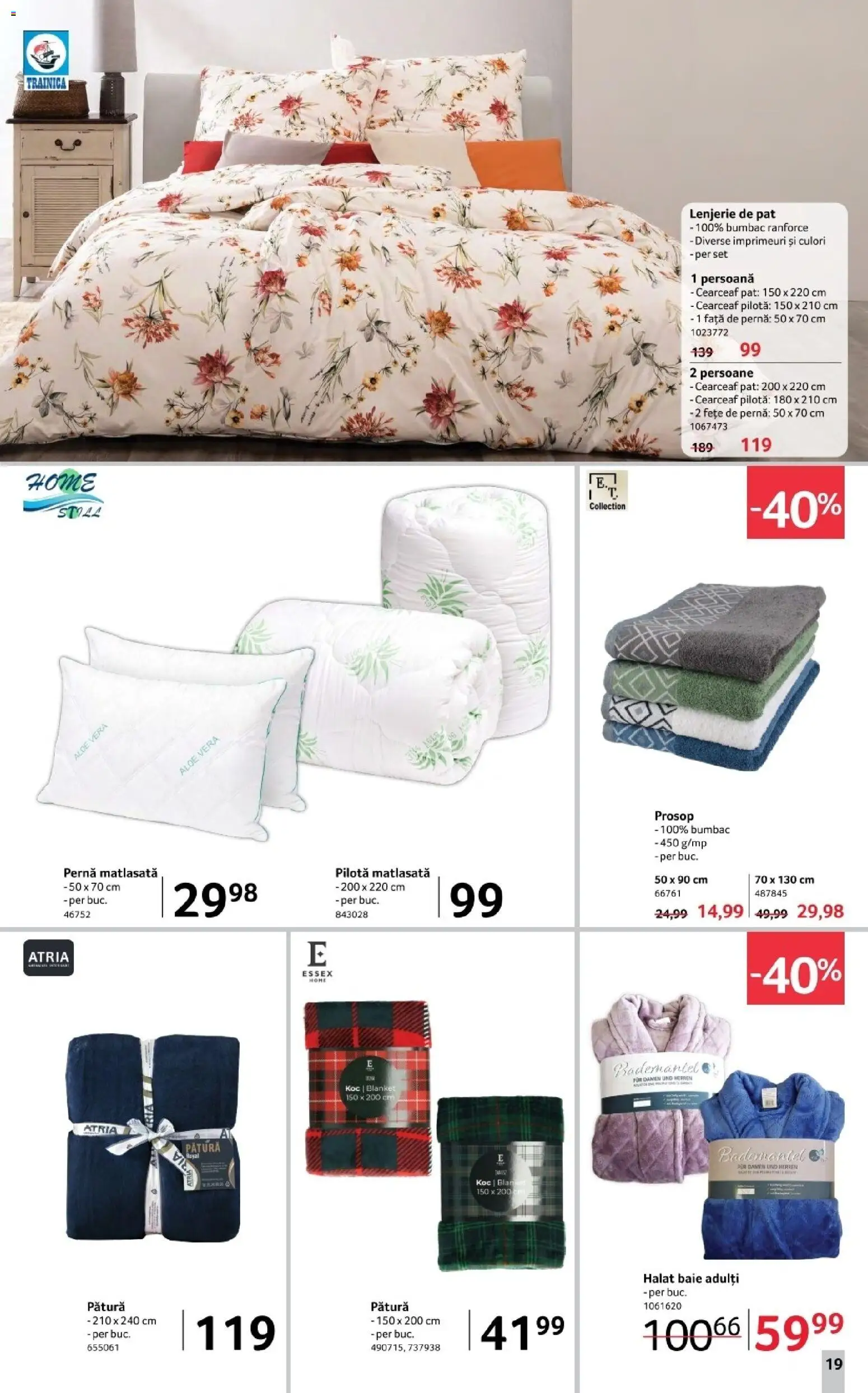 Catalog Selgros 28 Noiembrie - 10 Decembrie 2025 | Pagina 19 | Produse: Aloe vera, Pernă, Pătură, Față de pernă