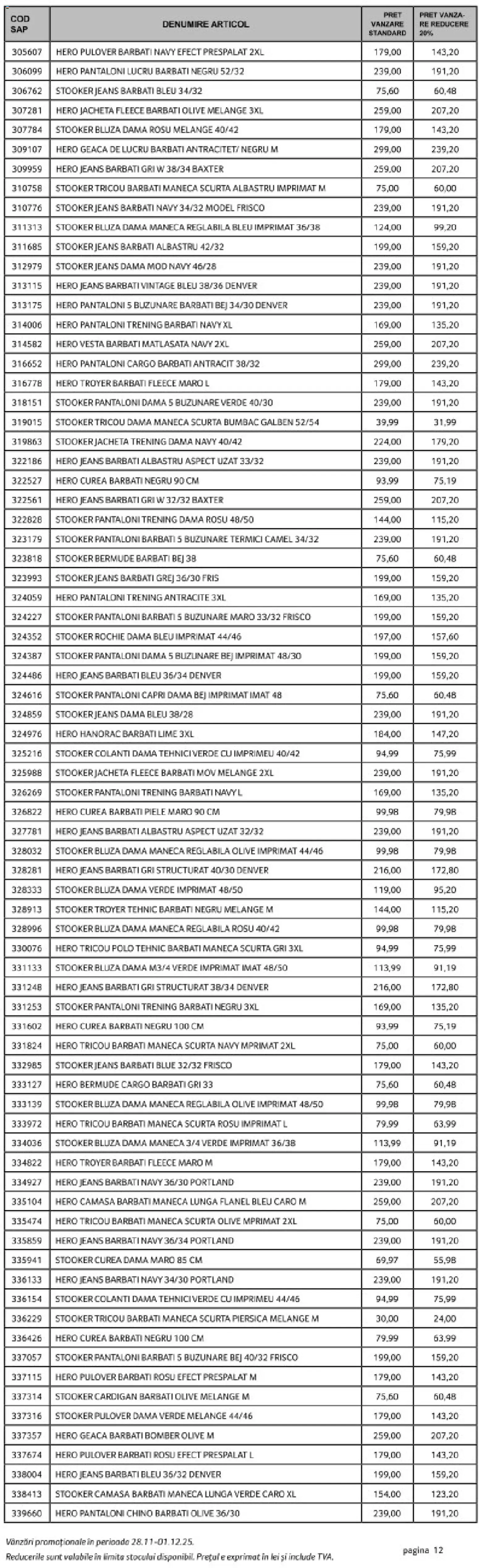 Catalog Selgros 28 - 30 Noiembrie 2025 | Pagina 12 | Produse: Cardigan, Rochie, Bluză, Pantaloni