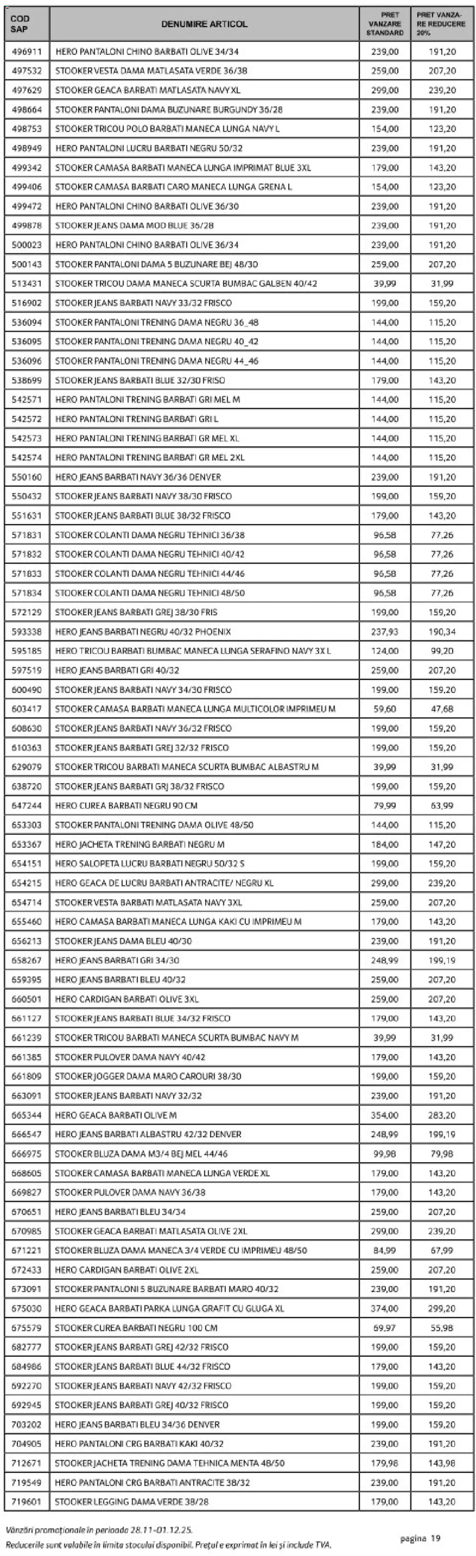Catalog Selgros 28 - 30 Noiembrie 2025 | Pagina 19 | Produse: Jachetă, Bluză, Pantaloni, Salopetă