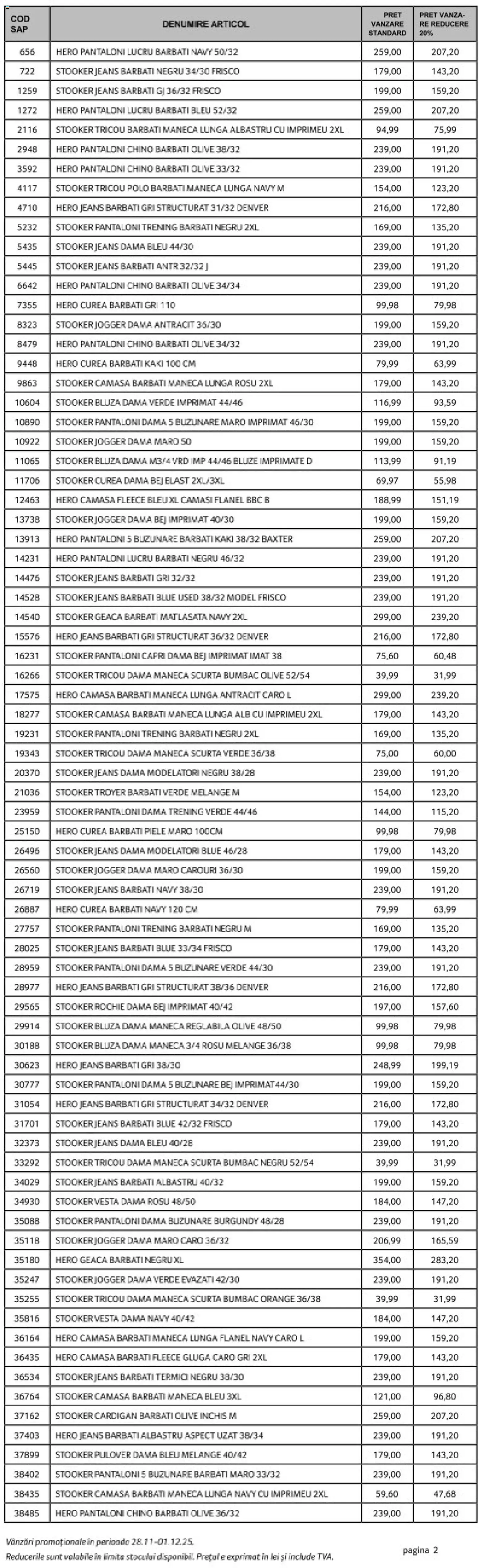 Catalog Selgros 28 - 30 Noiembrie 2025 | Pagina 2 | Produse: Pantaloni, Pantaloni scurți