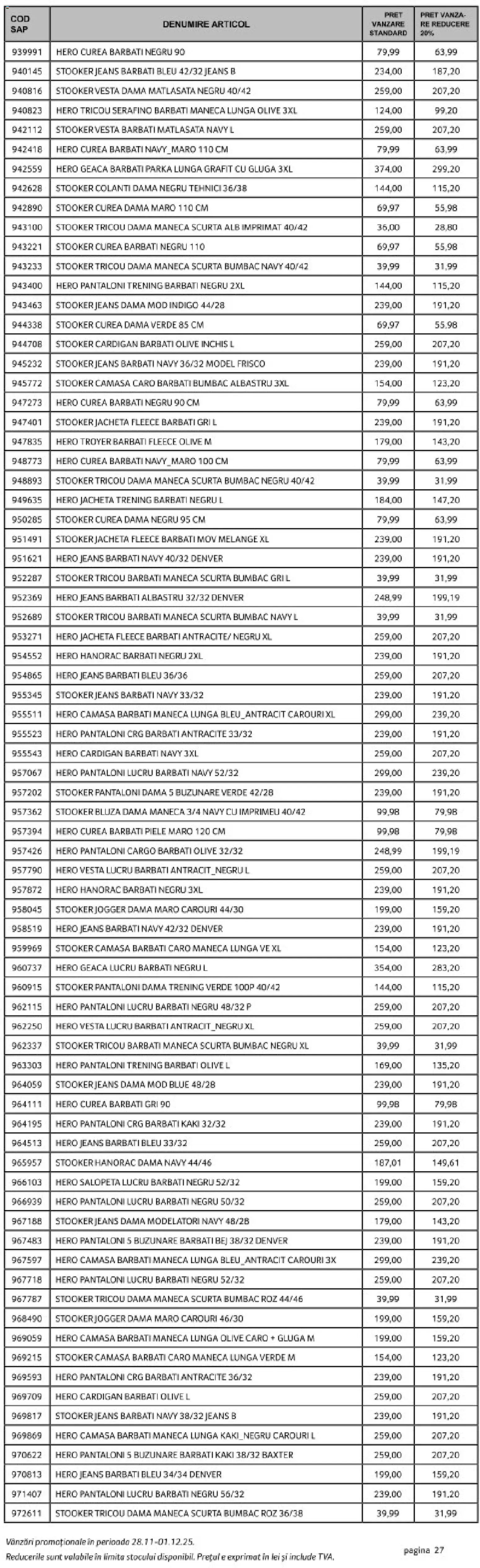 Catalog Selgros 28 - 30 Noiembrie 2025 | Pagina 27 | Produse: Cardigan, Trening, Geacă, Keşe