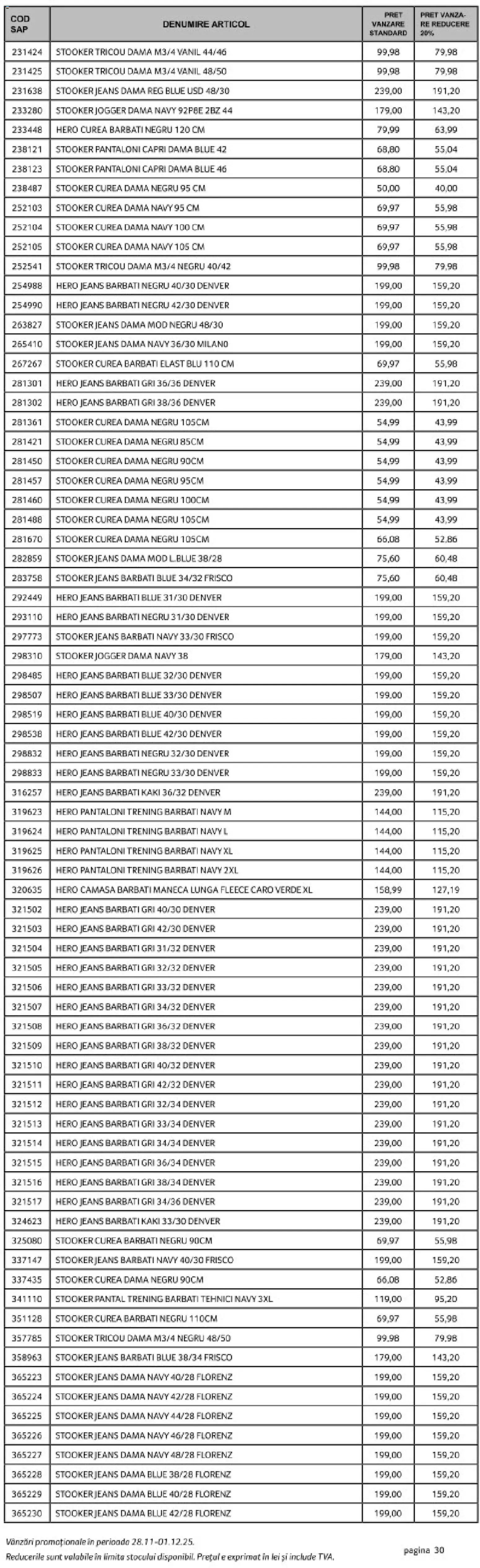 Catalog Selgros 28 - 30 Noiembrie 2025 | Pagina 30 | Produse: Kaki, Trening, Tricou, Pantaloni