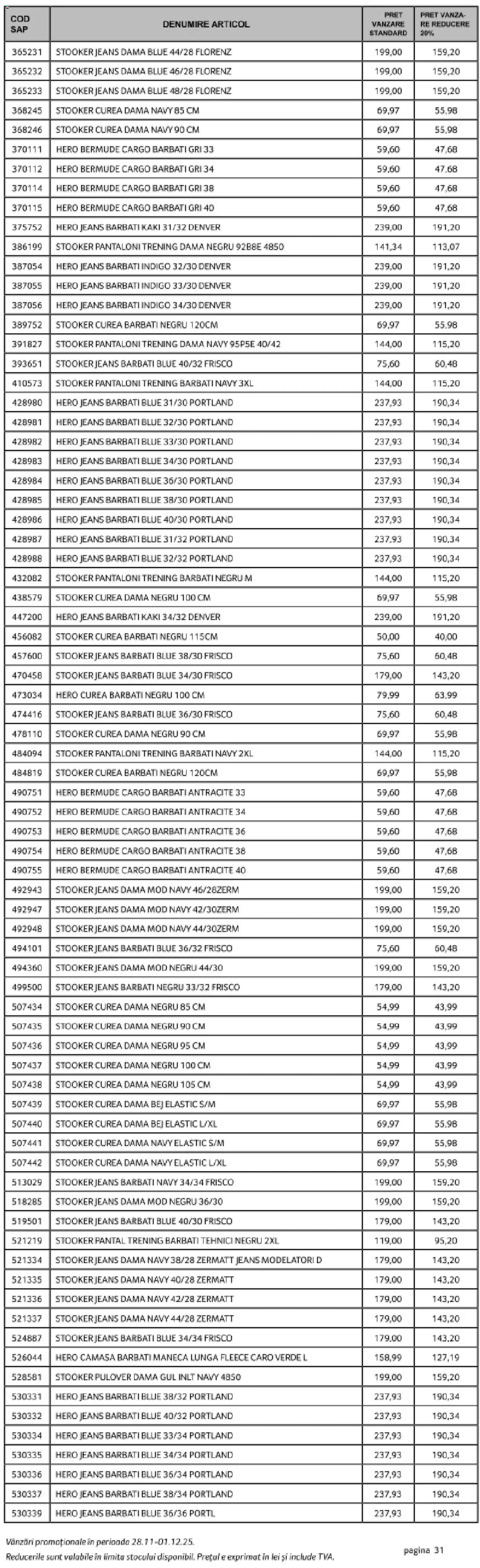 Catalog Selgros 28 - 30 Noiembrie 2025 | Pagina 31 | Produse: Kaki, Trening, Deri ve Tüy Bakımı, Pulover