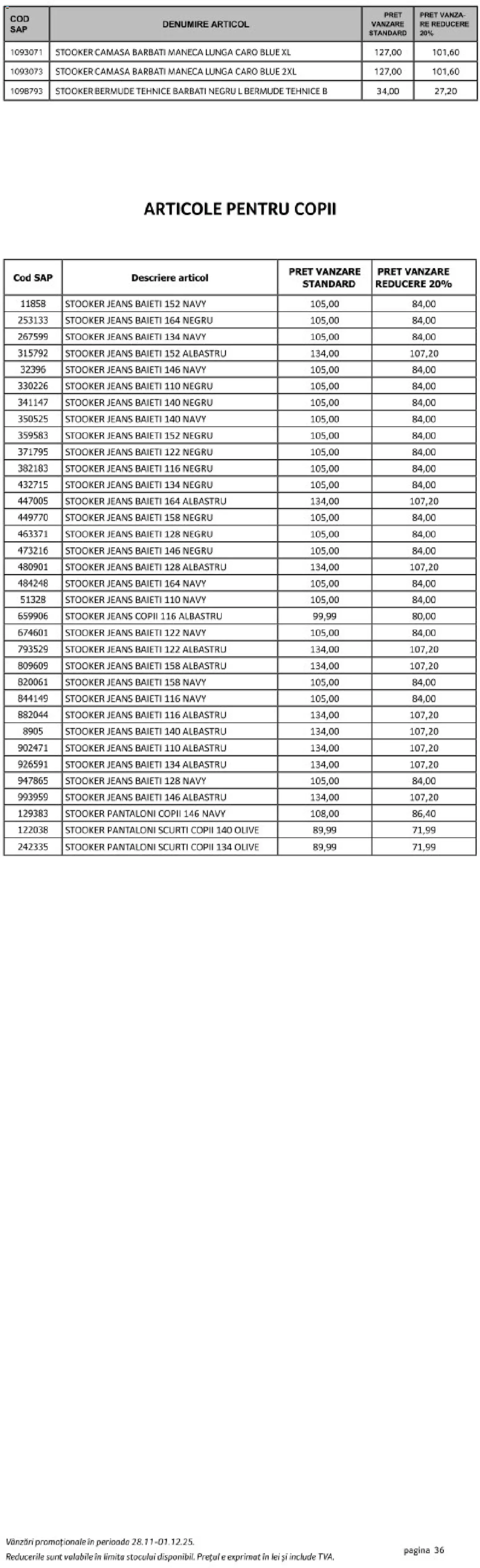 Catalog Selgros 28 - 30 Noiembrie 2025 | Pagina 36 | Produse: Pantaloni, Pantaloni scurți