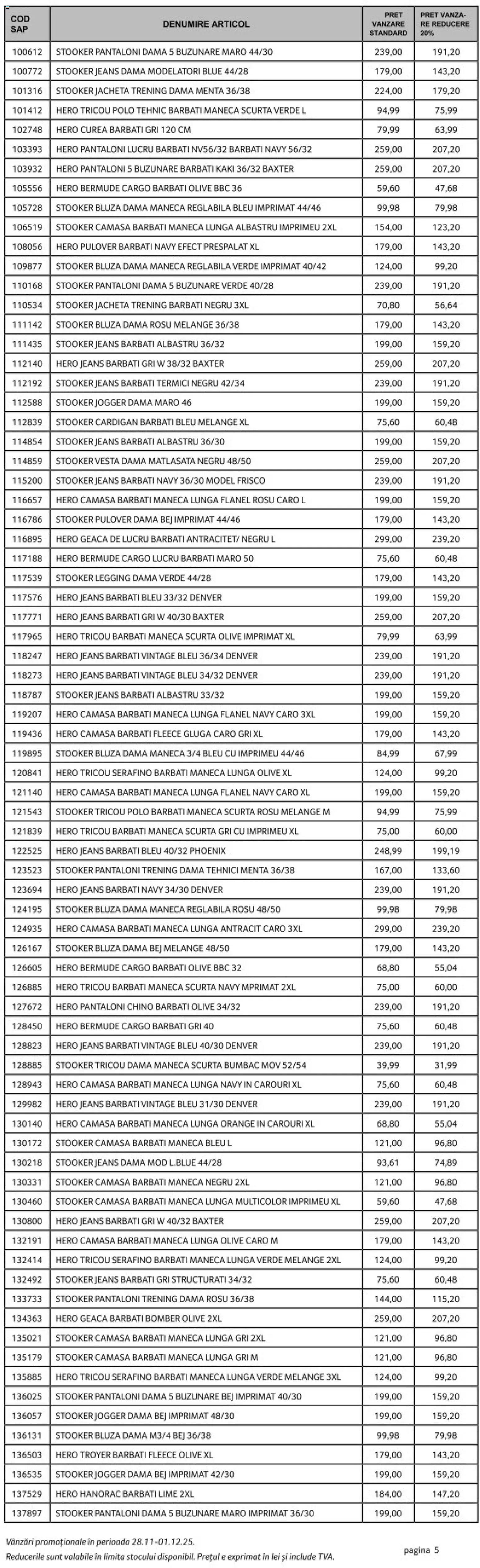 Catalog Selgros 28 - 30 Noiembrie 2025 | Pagina 5 | Produse: Lime, Trening, Bluză, Pantaloni