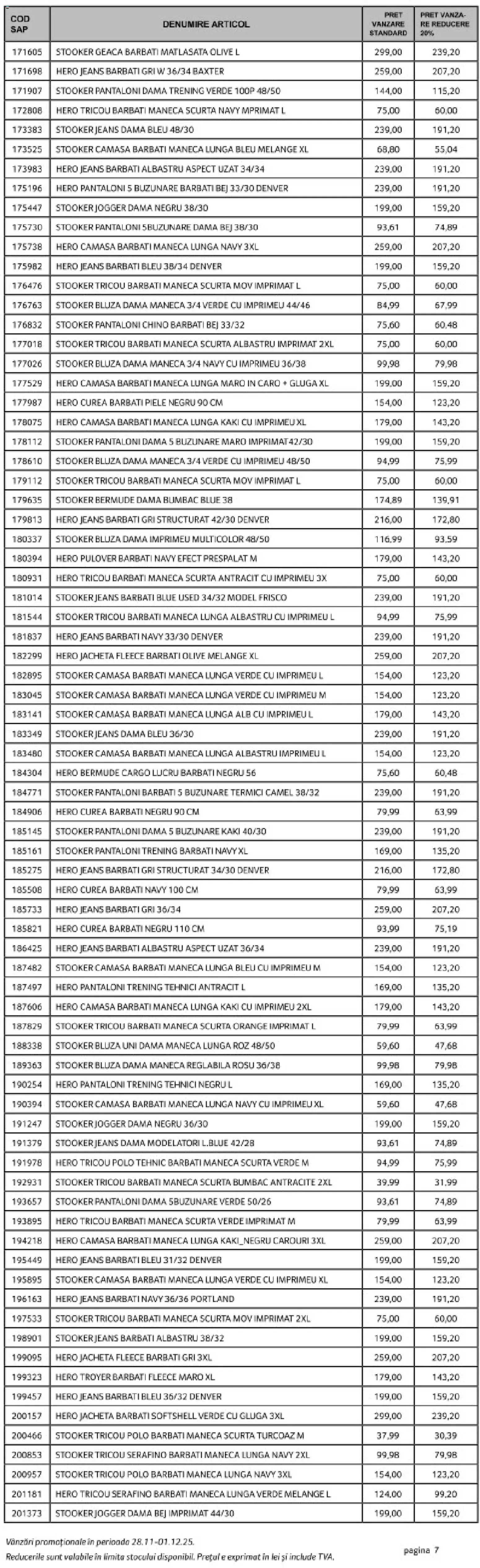 Catalog Selgros 28 - 30 Noiembrie 2025 | Pagina 7 | Produse: Kaki, Curea, Jachetă, Geacă