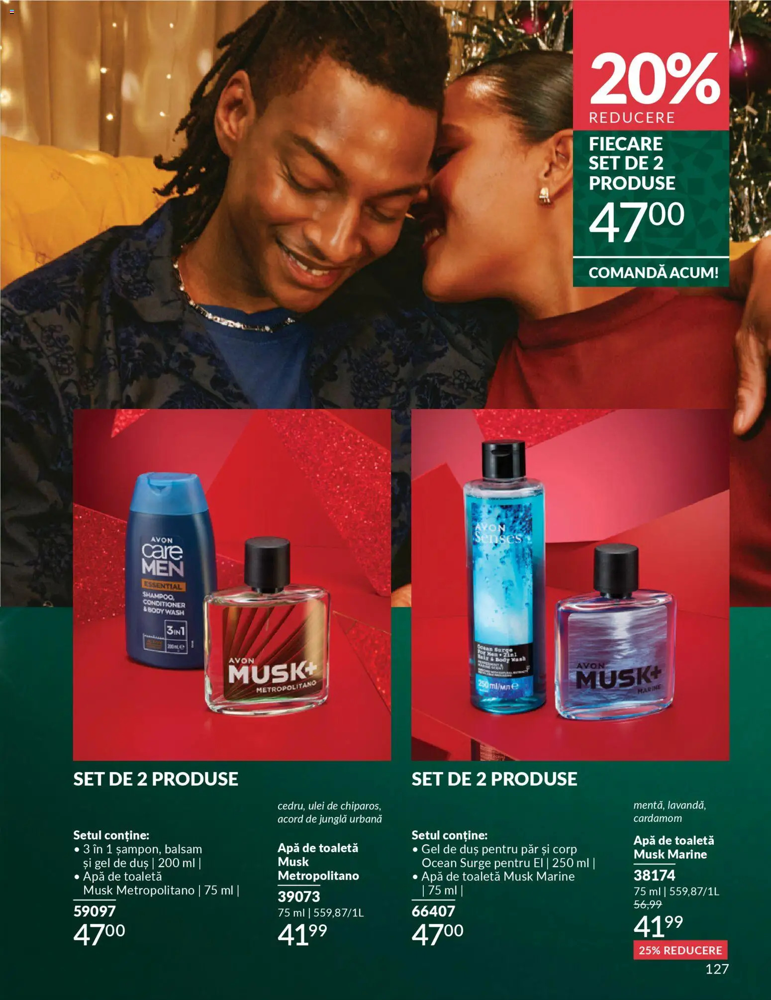 Catalog Avon 1 - 30 Decembrie 2025 | Pagina 127 | Produse: Body, Toaletă, Duș, Gel de duș
