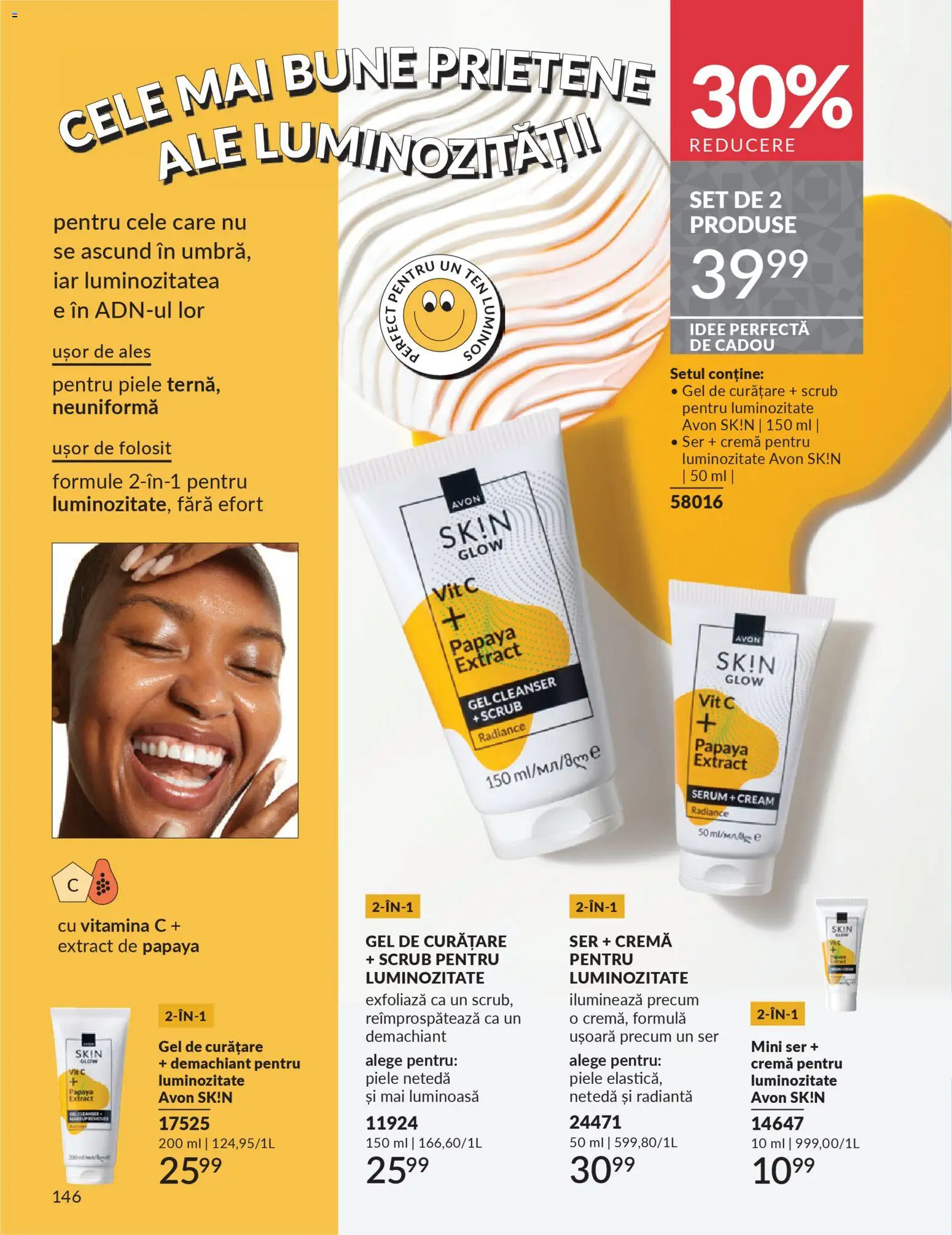 Catalog Avon 1 - 30 Decembrie 2025 | Pagina 146 | Produse: Demachiant, Gel de curățare, Cremă, Boncuklu Oyuncakları
