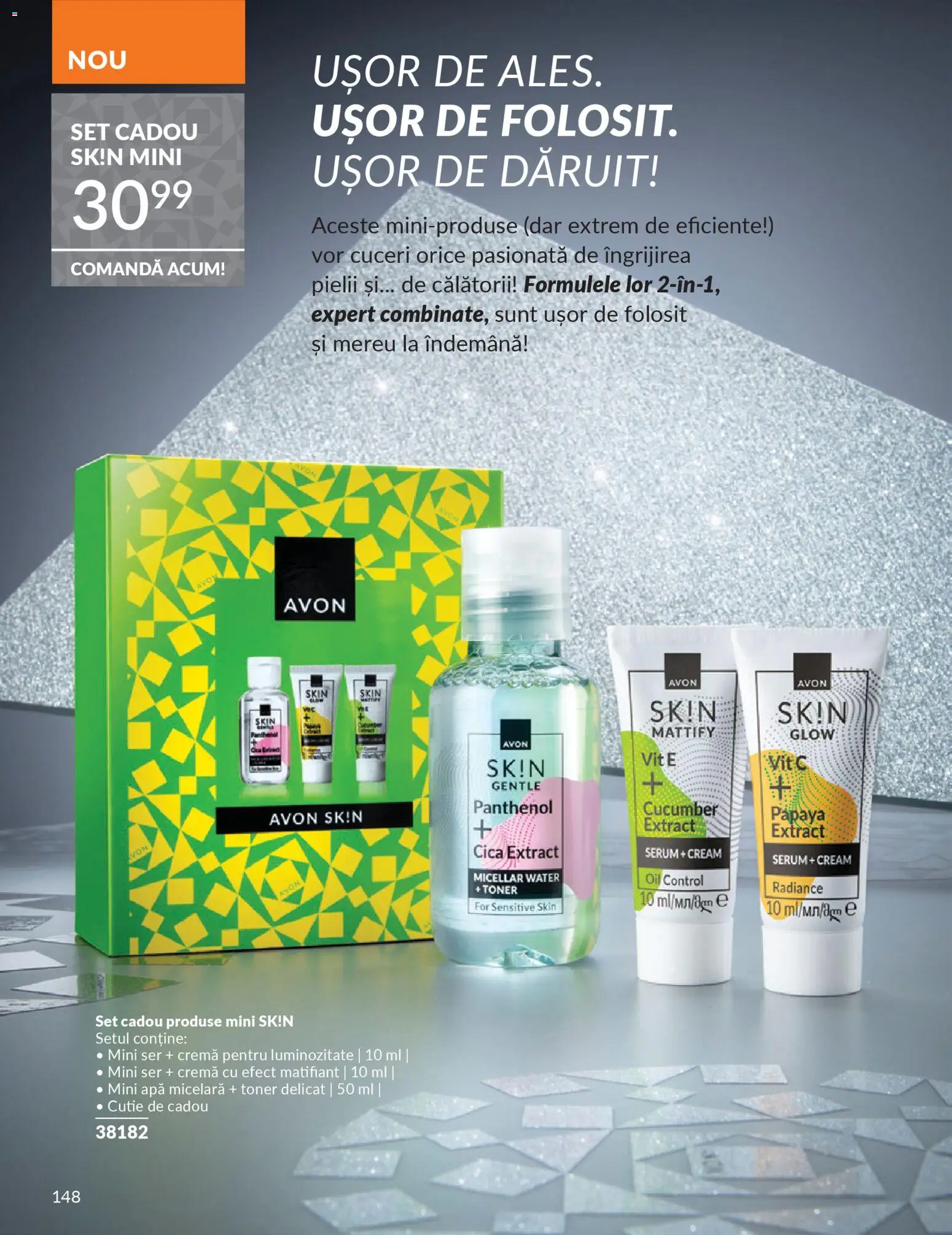 Catalog Avon 1 - 30 Decembrie 2025 | Pagina 148 | Produse: Toner, Cremă, Apă micelară, Boncuklu Oyuncakları