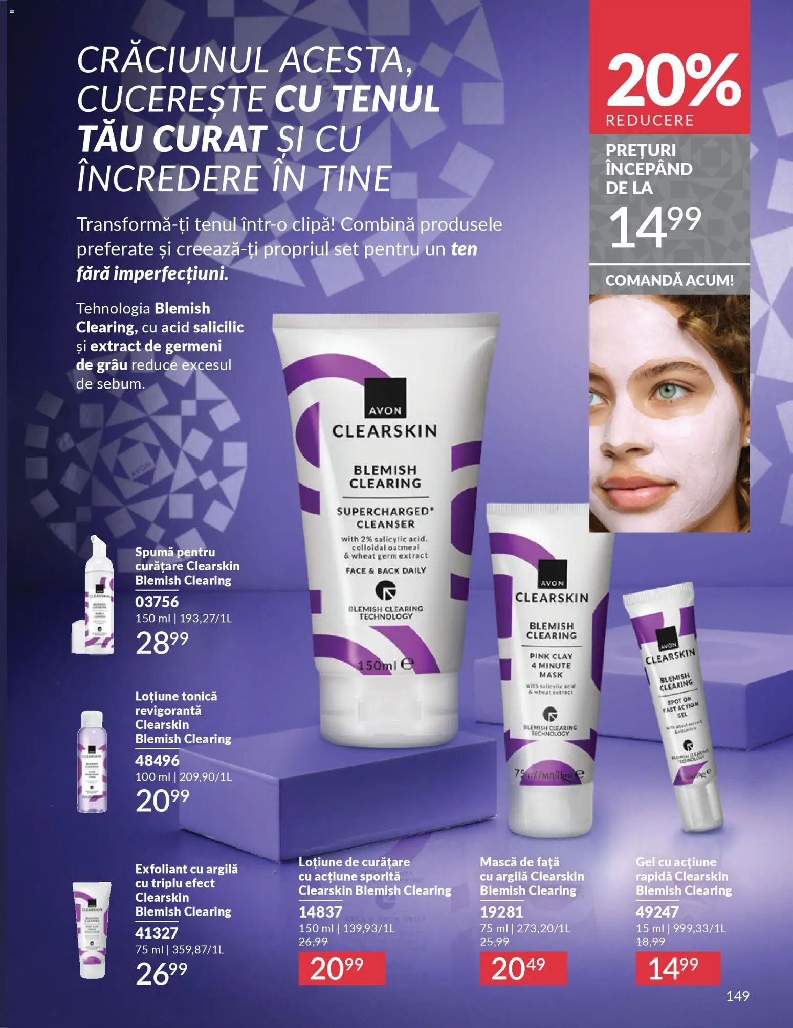 Catalog Avon 1 - 30 Decembrie 2025 | Pagina 149 | Produse: Loțiune tonică, Exfoliant