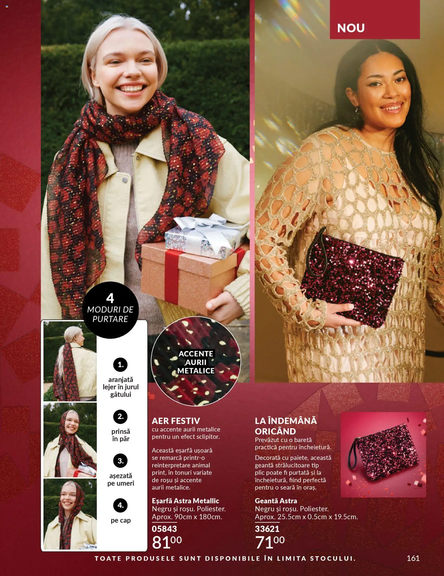 Catalog Avon 1 - 30 Decembrie 2025 | Pagina 161 | Produse: Eșarfă, Geantă