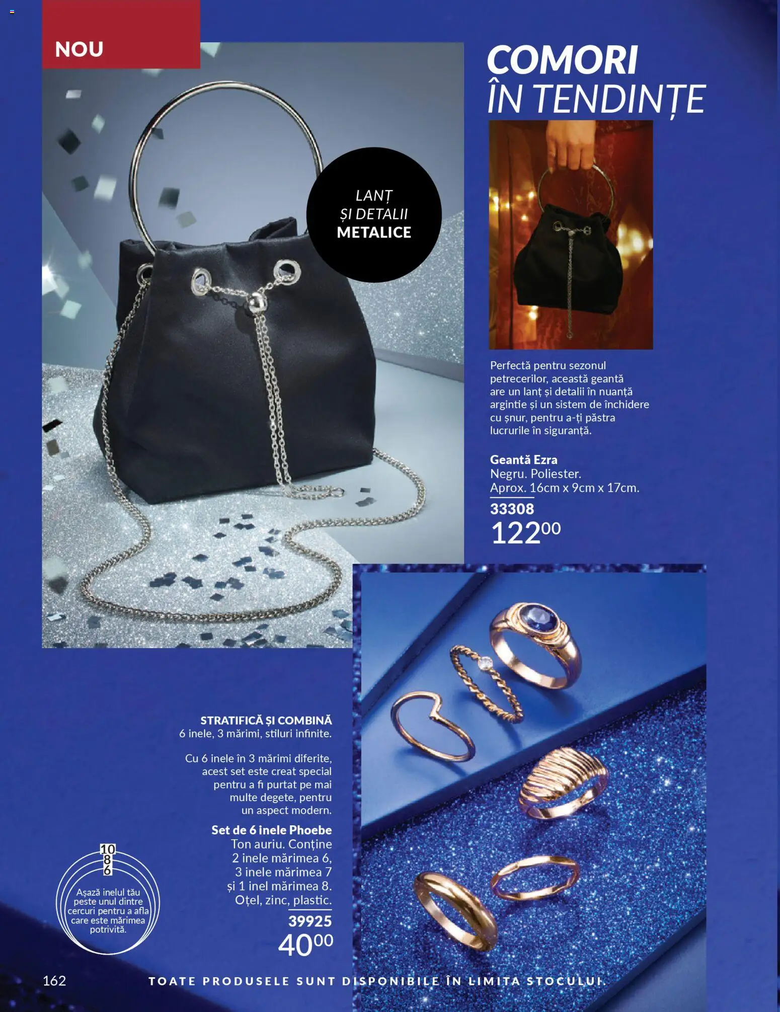 Catalog Avon 1 - 30 Decembrie 2025 | Pagina 162 | Produse: Geantă, Inel, Pește