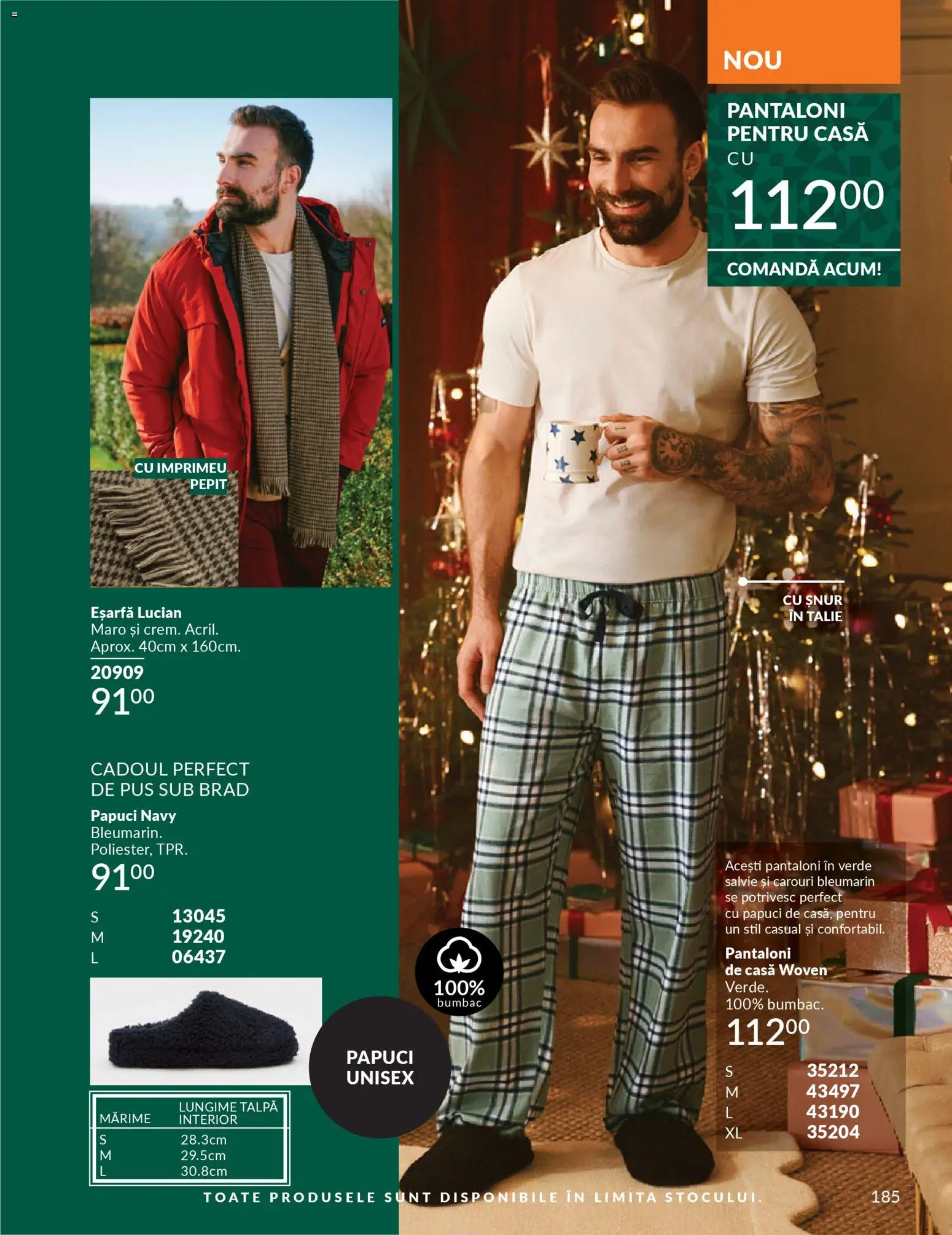 Catalog Avon 1 - 30 Decembrie 2025 | Pagina 185 | Produse: Eșarfă, Pantaloni, Papuci