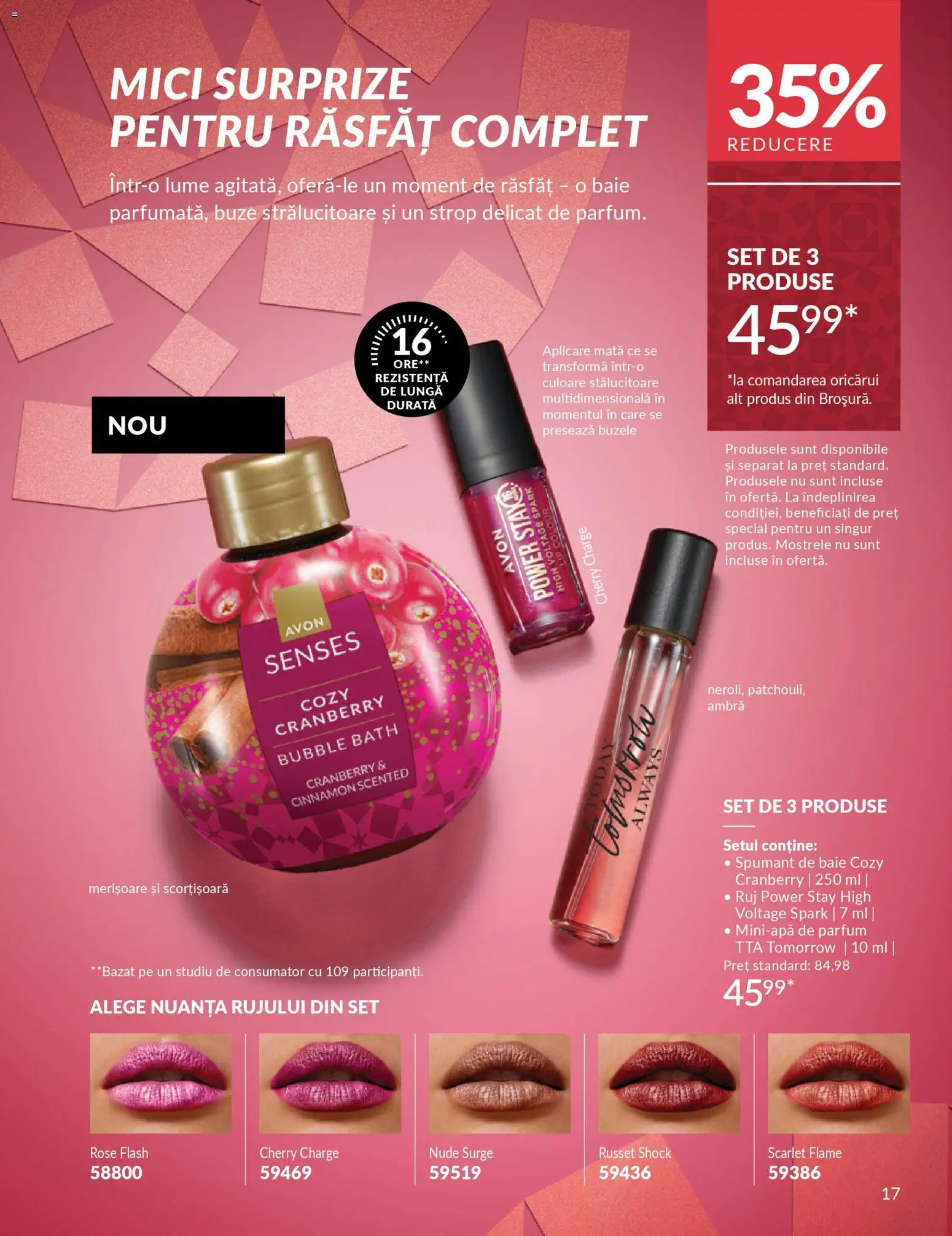 Catalog Avon 1 - 30 Decembrie 2025 | Pagina 19 | Produse: Mici, Ruj, Spumant de baie, Çocuk sutyeni