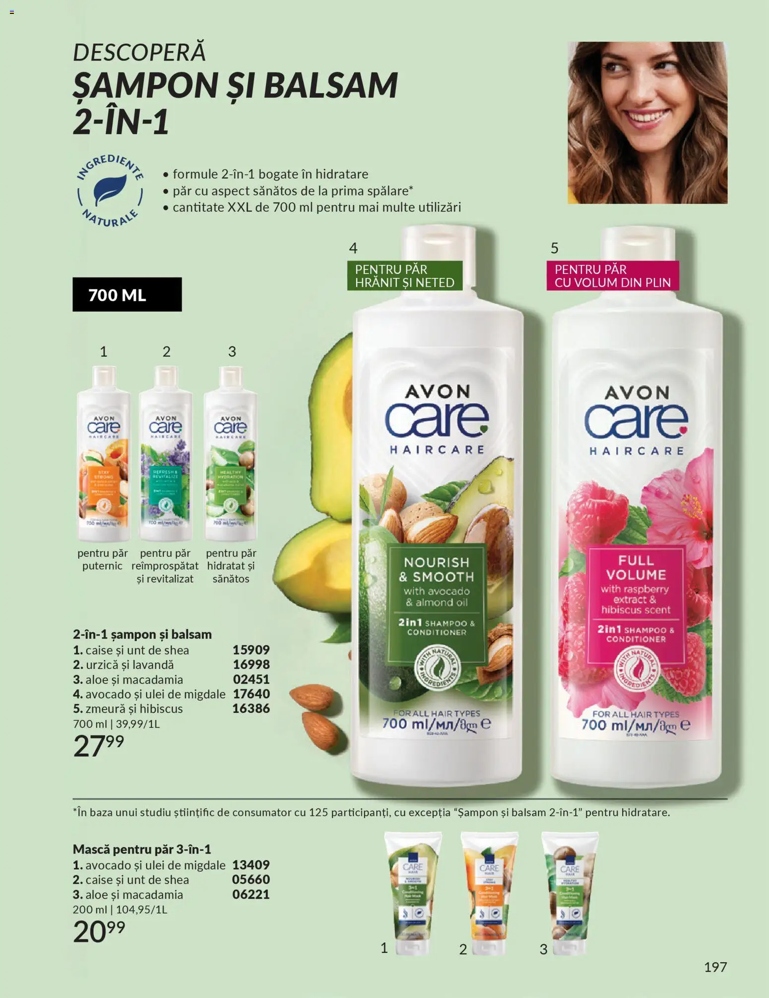 Catalog Avon 1 - 30 Decembrie 2025 | Pagina 197 | Produse: Zmeură, Șampon, Unt, Ulei