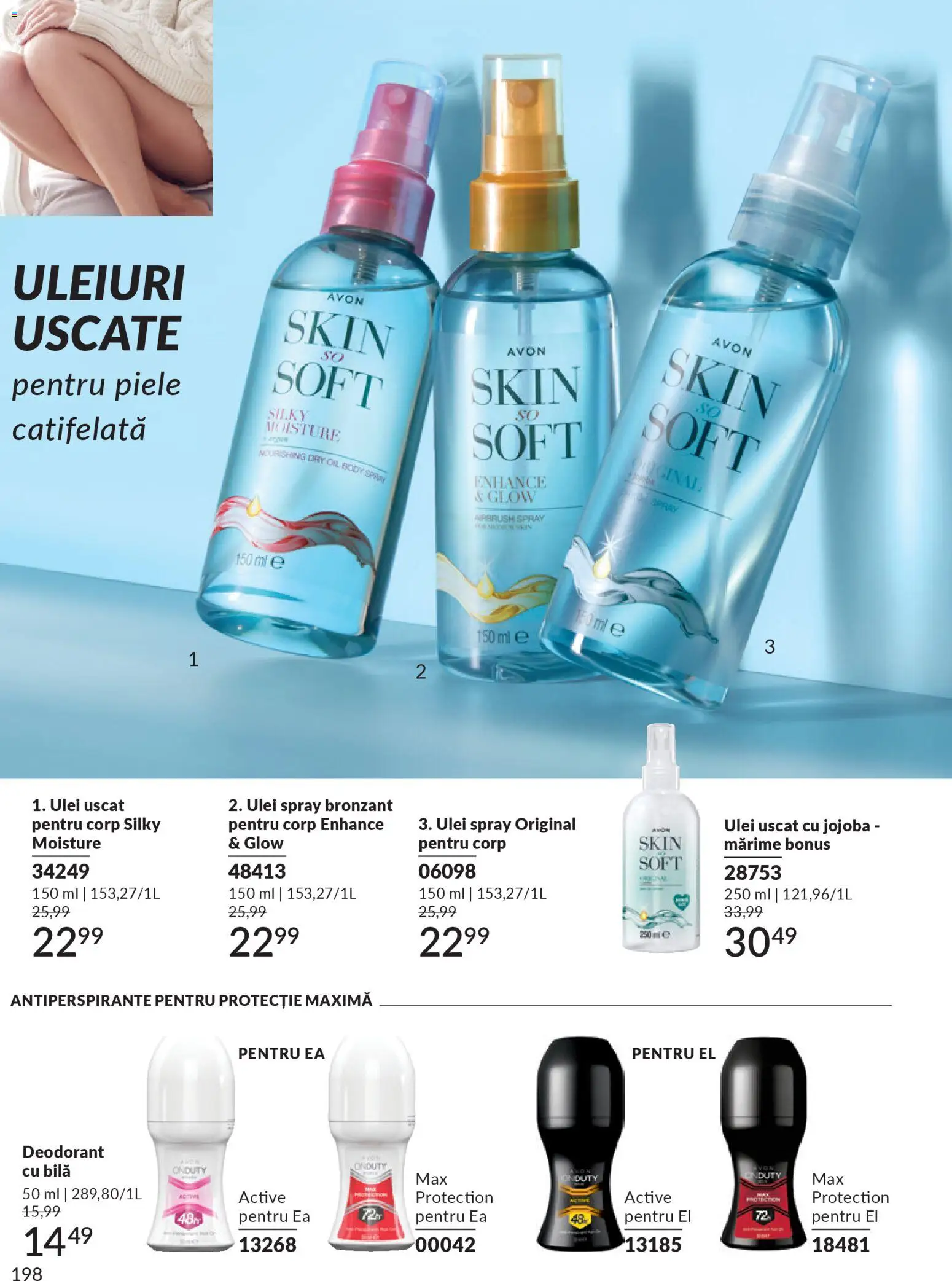 Catalog Avon 1 - 30 Decembrie 2025 | Pagina 198 | Produse: Body, Ulei, Deodorant