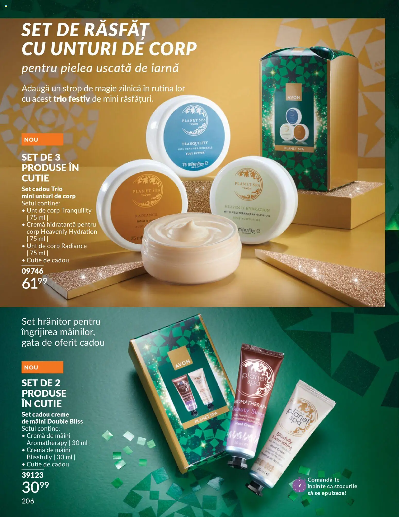 Catalog Avon 1 - 30 Decembrie 2025 | Pagina 206 | Produse: Unt de corp, Cutie, Unt, Cremă de mâini