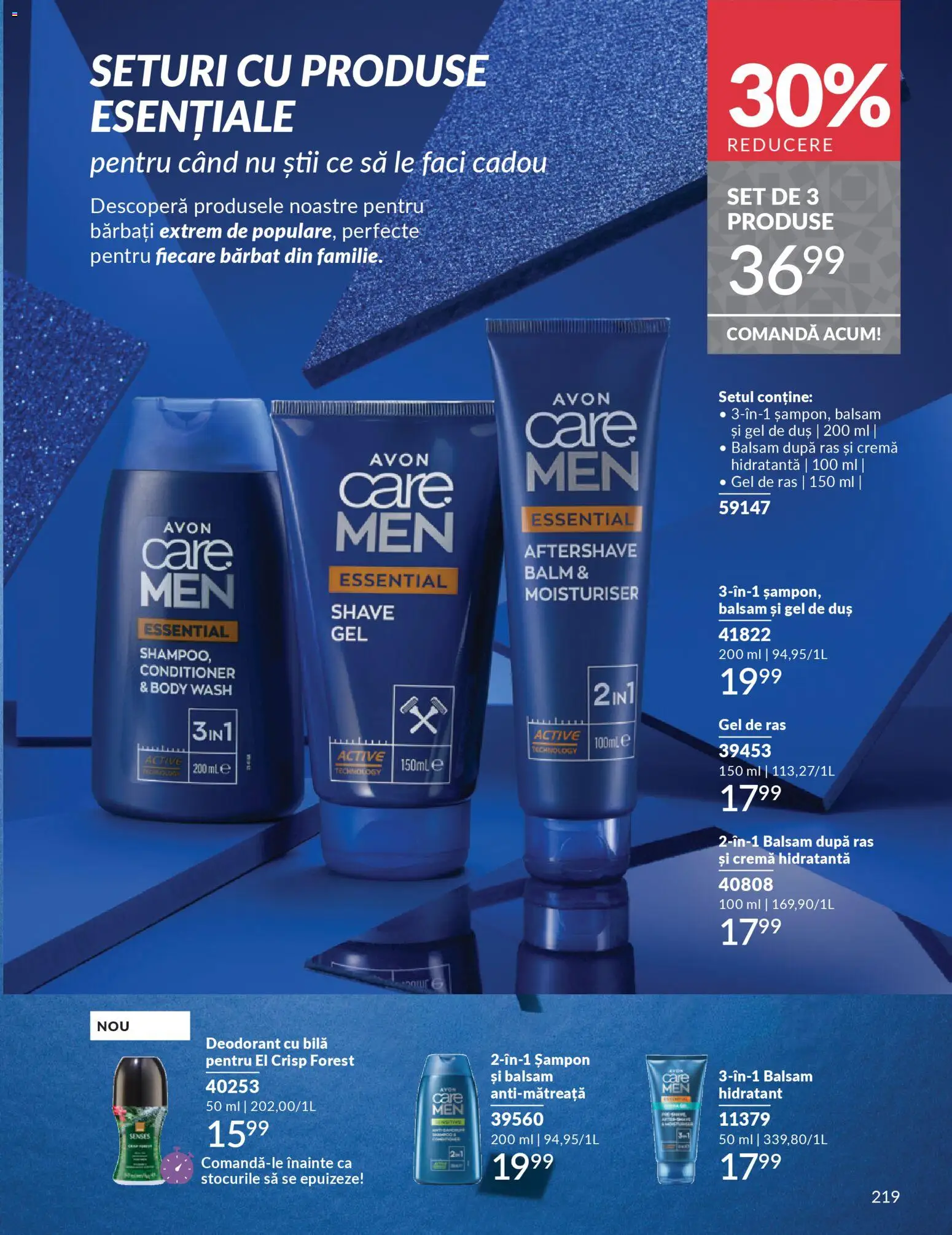 Catalog Avon 1 - 30 Decembrie 2025 | Pagina 219 | Produse: Șampon, Balsam, Cremă, Deodorant