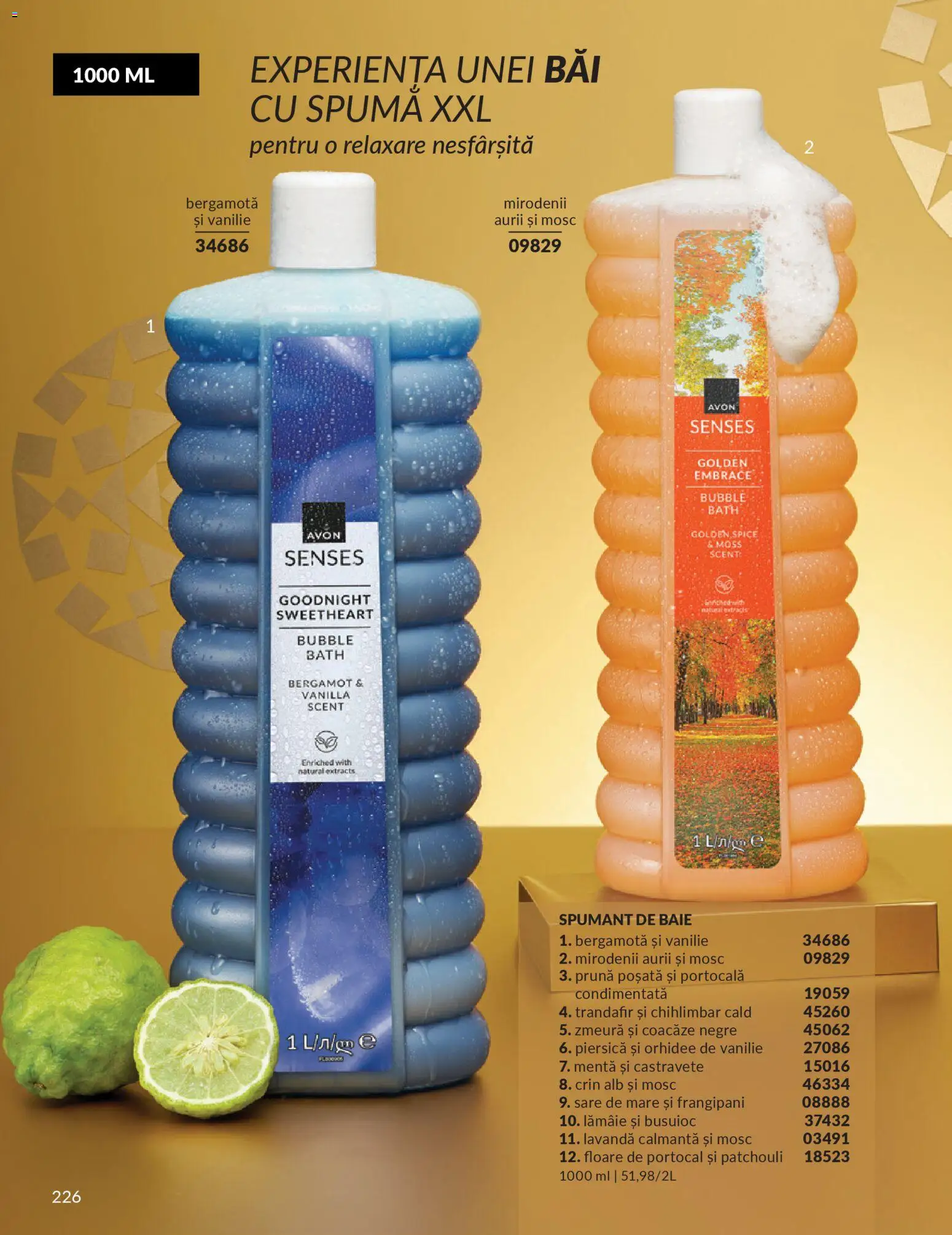 Catalog Avon 1 - 30 Decembrie 2025 | Pagina 226 | Produse: Piersică, Trandafir, Parfum, Spumant de baie
