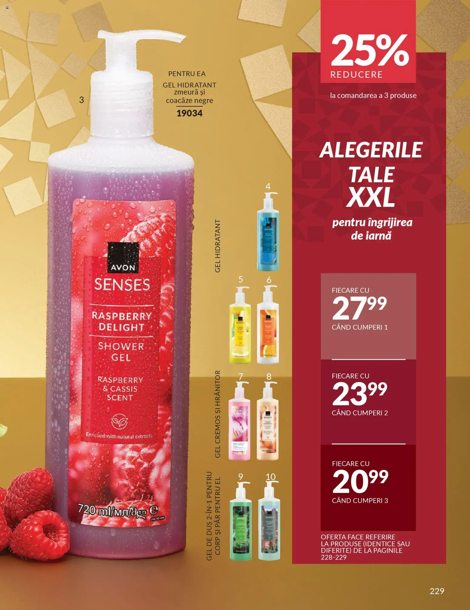 Catalog Avon 1 - 30 Decembrie 2025 | Pagina 229 | Produse: Zmeură, Duș, Gel de duș