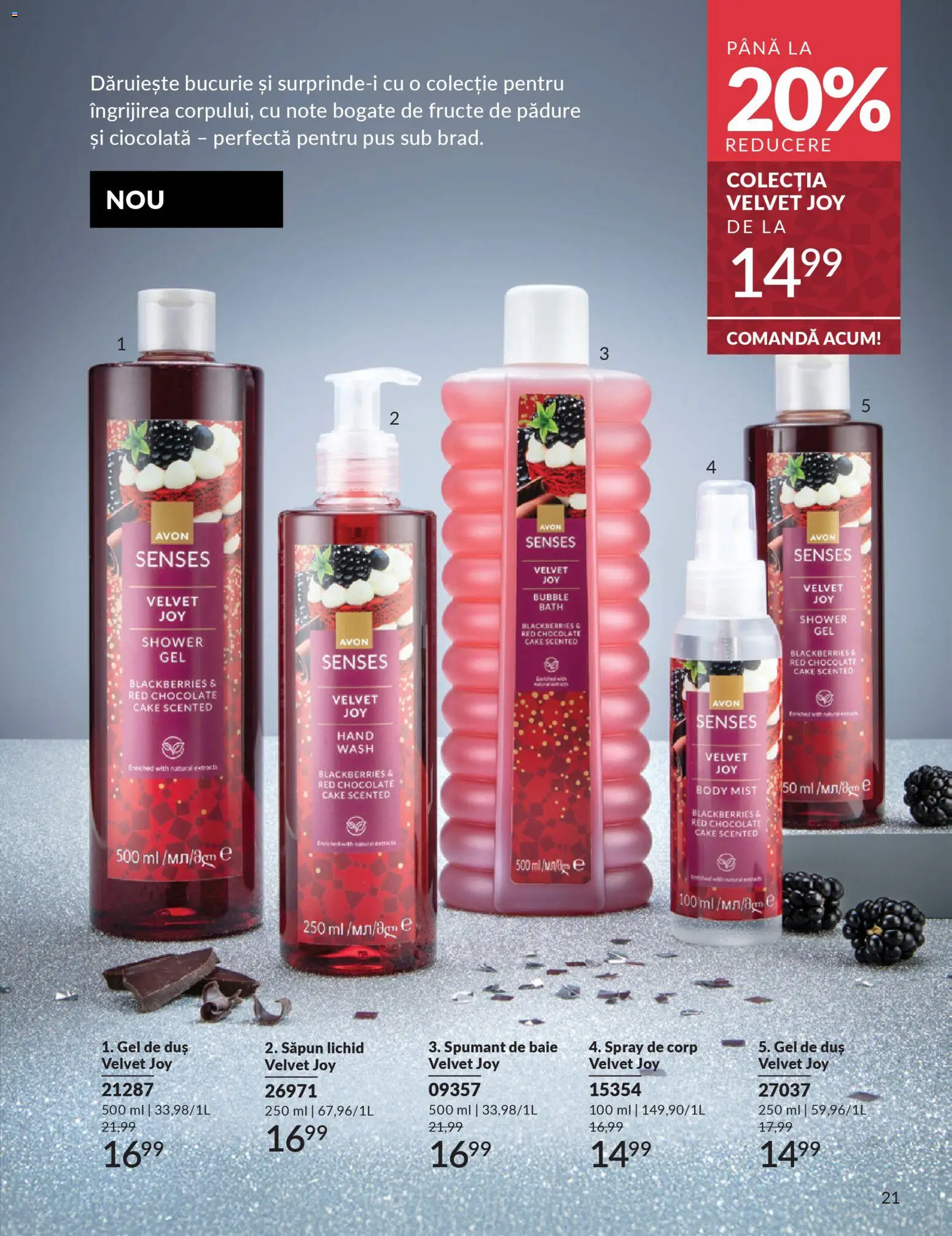 Catalog Avon 1 - 30 Decembrie 2025 | Pagina 23 | Produse: Ciocolată, Săpun, Gel de duș, Fructe