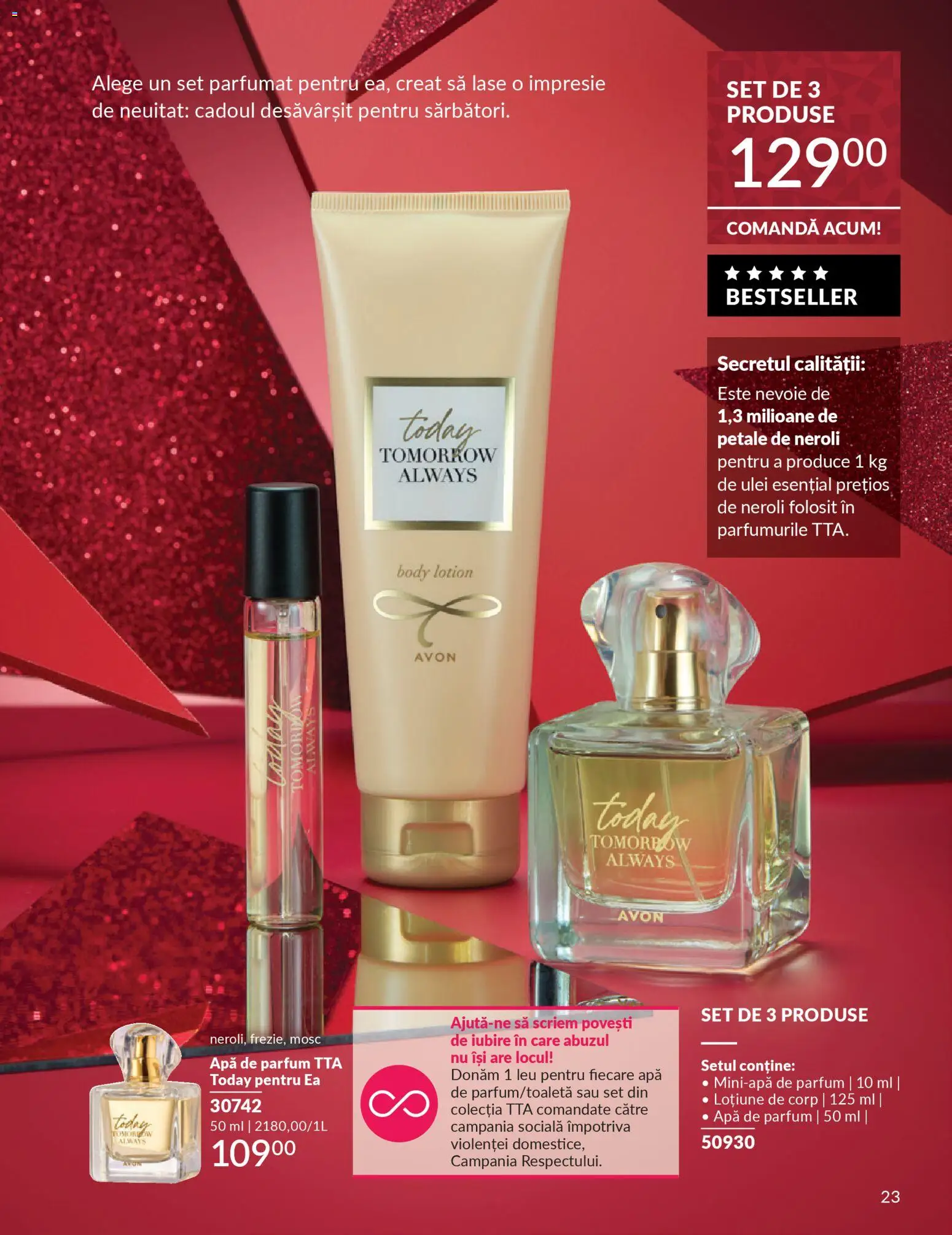 Catalog Avon 1 - 30 Decembrie 2025 | Pagina 25 | Produse: Apă de parfum, Body, Ulei, Apă