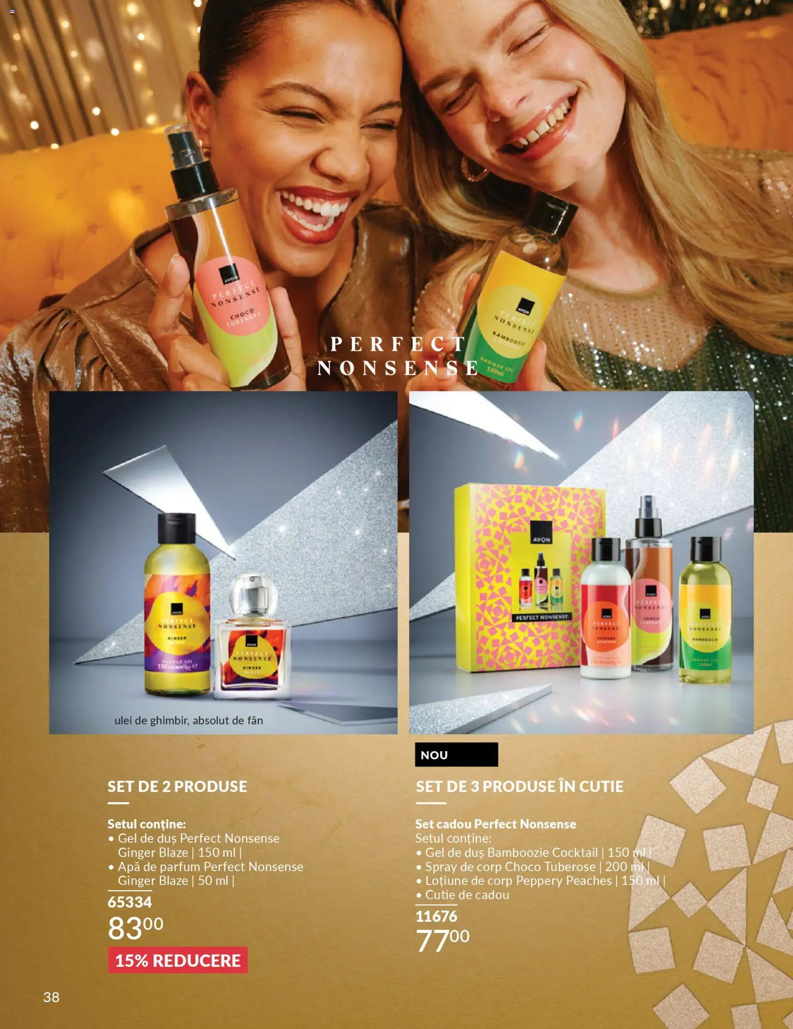 Catalog Avon 1 - 30 Decembrie 2025 | Pagina 40 | Produse: Apă de parfum, Duș, Parfum, Gel de duș