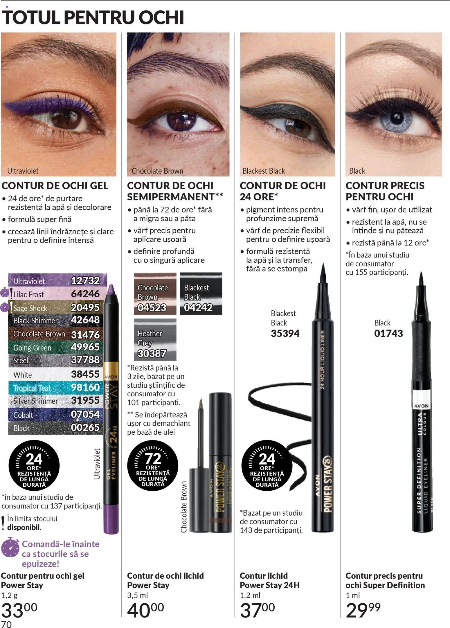 Catalog Avon 1 - 30 Decembrie 2025 | Pagina 70 | Produse: Demachiant, Ulei, Apă